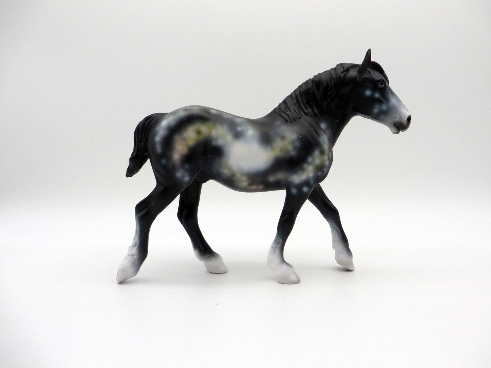 Starlight LE-5 Trotting Draft Pebbles Painted by Ellen Robbins 7/30/21