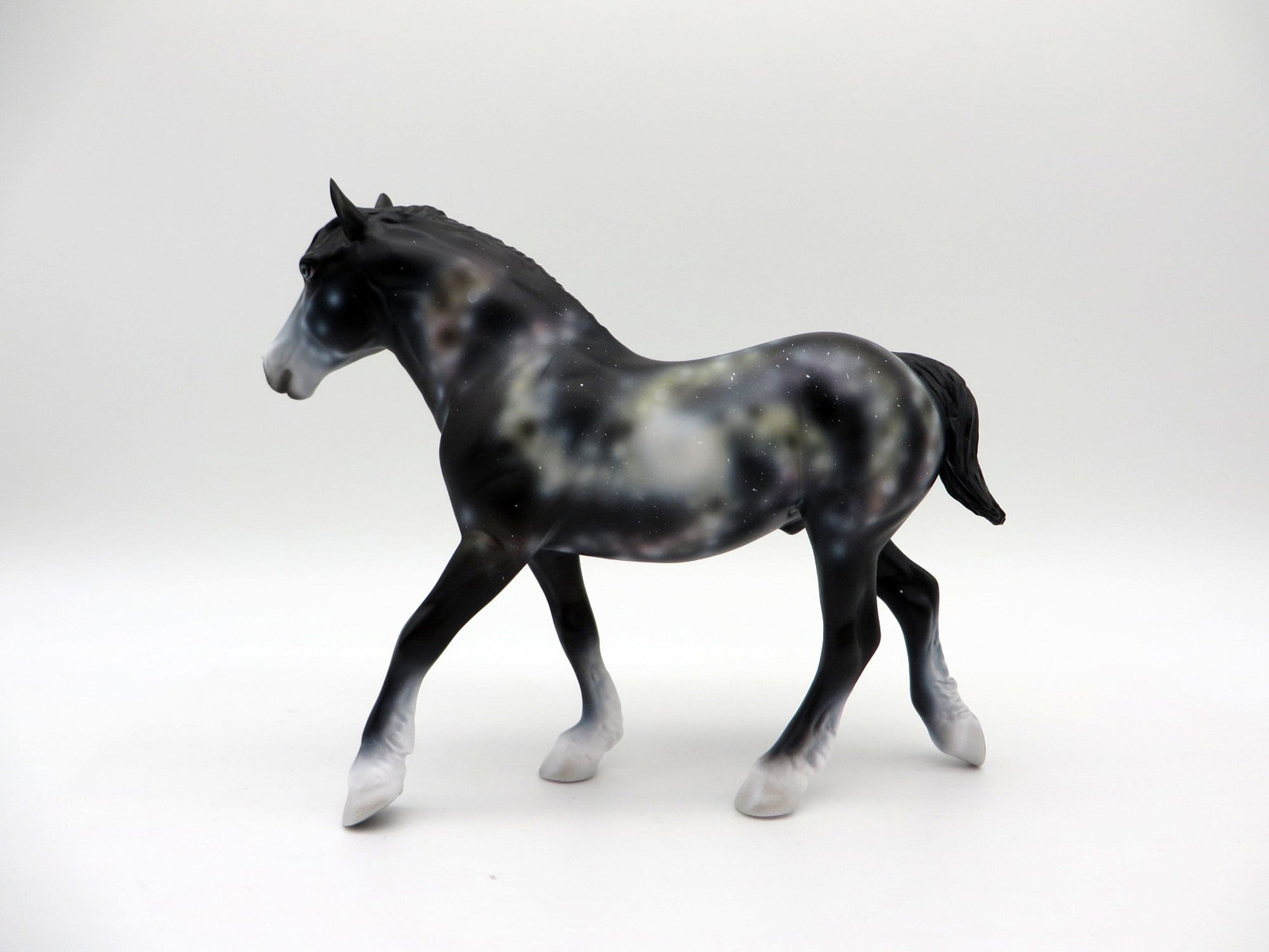 Starlight LE-5 Trotting Draft Pebbles Painted by Ellen Robbins 7/30/21