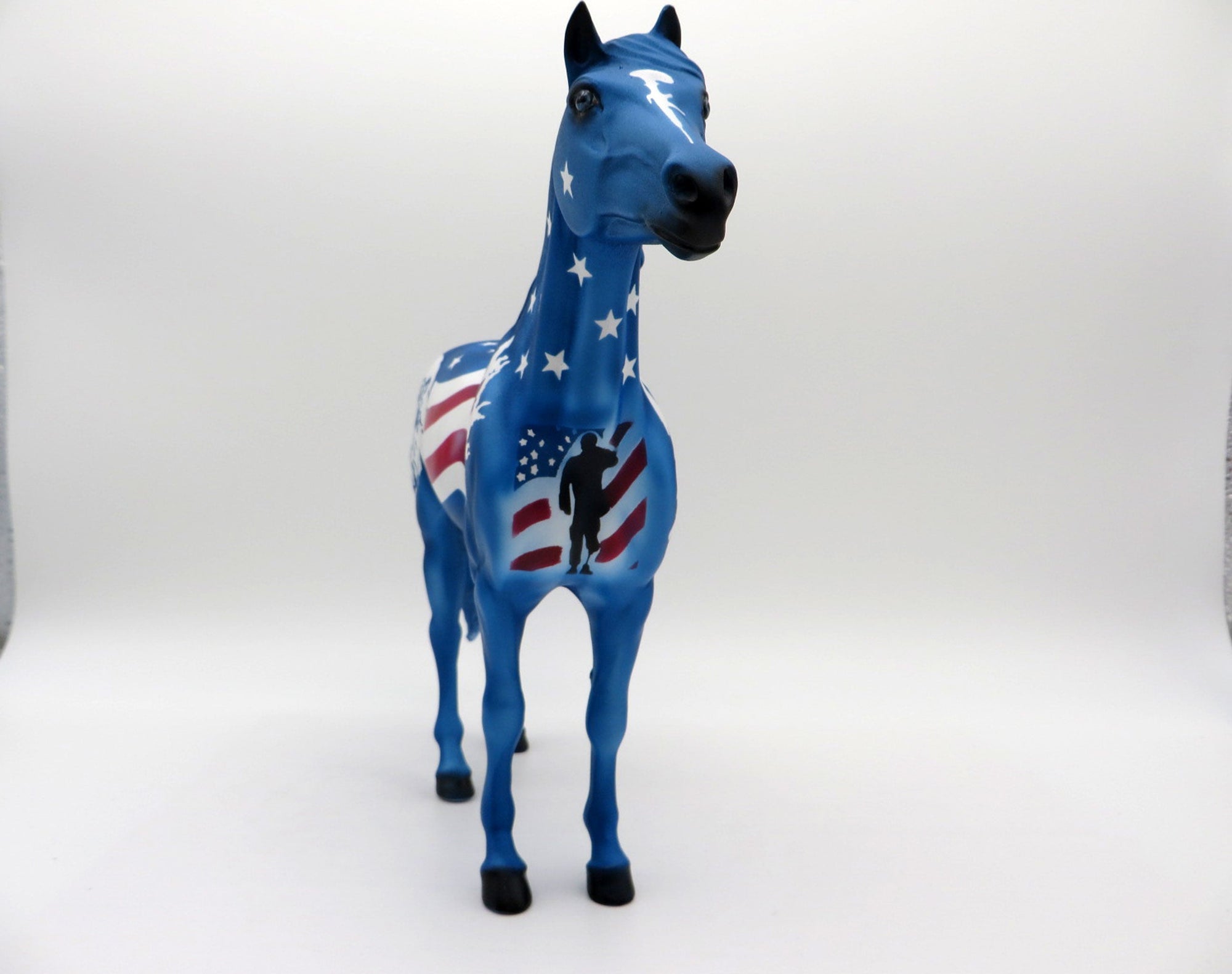 Stars and Stripes-OOAK Deco Spanish Mustang Painted By Dawn Quick  5/28/21