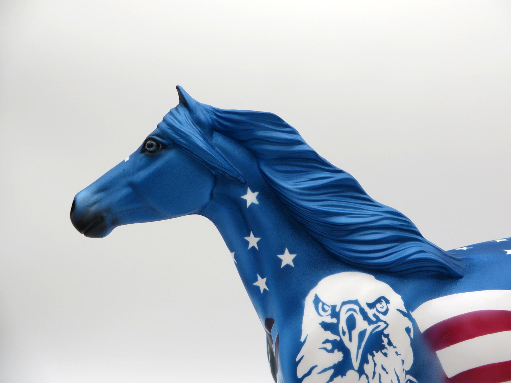 Stars and Stripes-OOAK Deco Spanish Mustang Painted By Dawn Quick  5/28/21