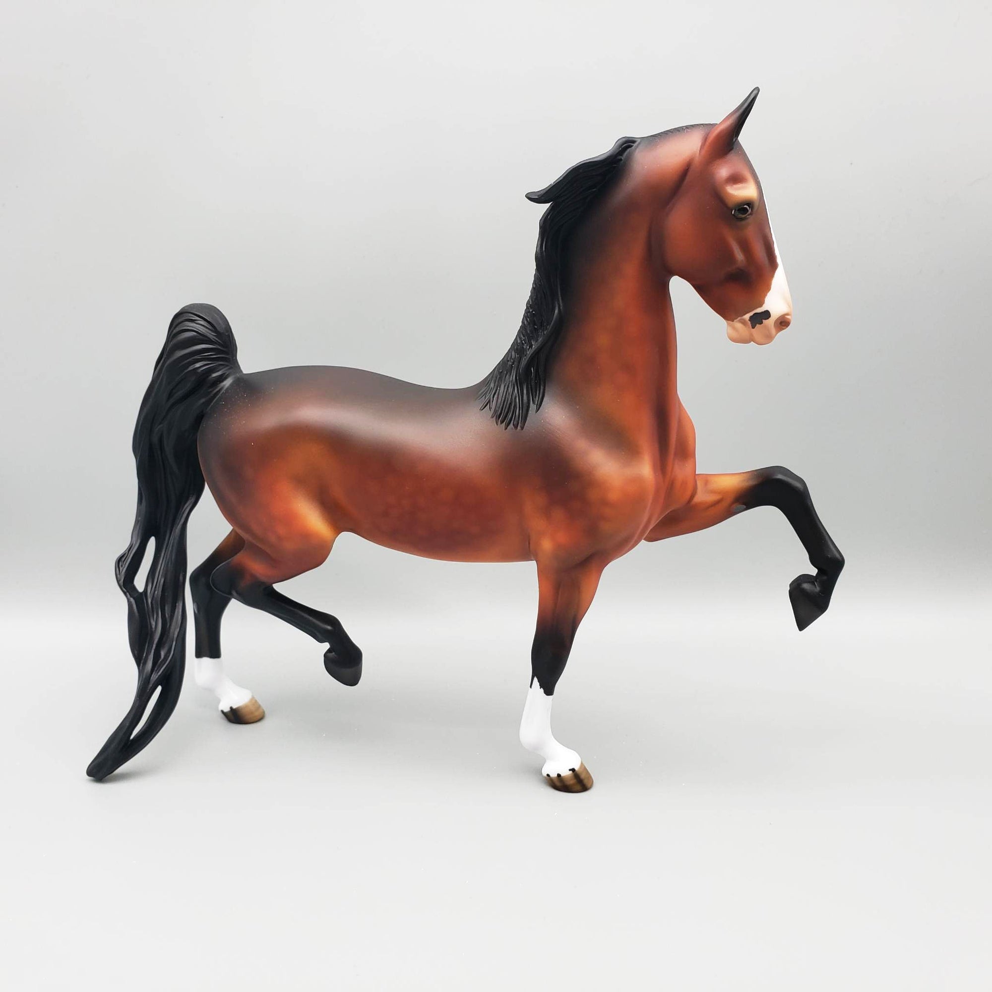 Stickbug - OOAK - Dappled Bay Saddlebred By Angela Marleau EQ23