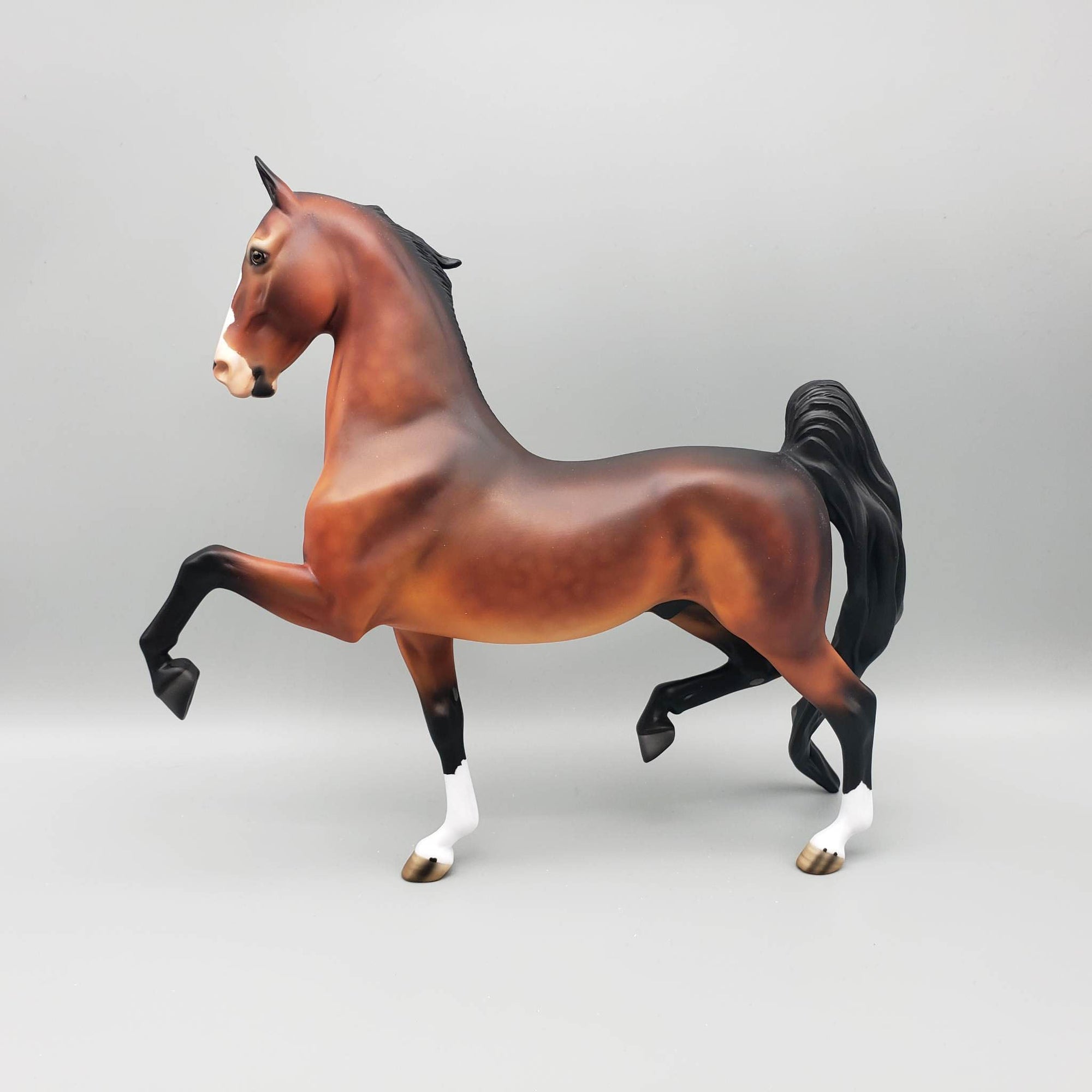 Stickbug - OOAK - Dappled Bay Saddlebred By Angela Marleau EQ23