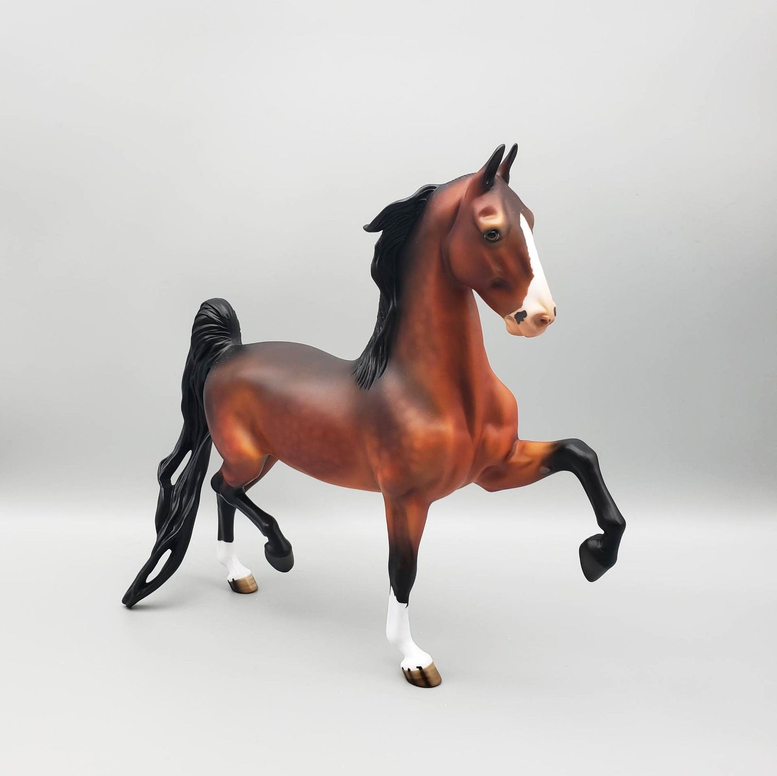 Stickbug - OOAK - Dappled Bay Saddlebred By Angela Marleau EQ23