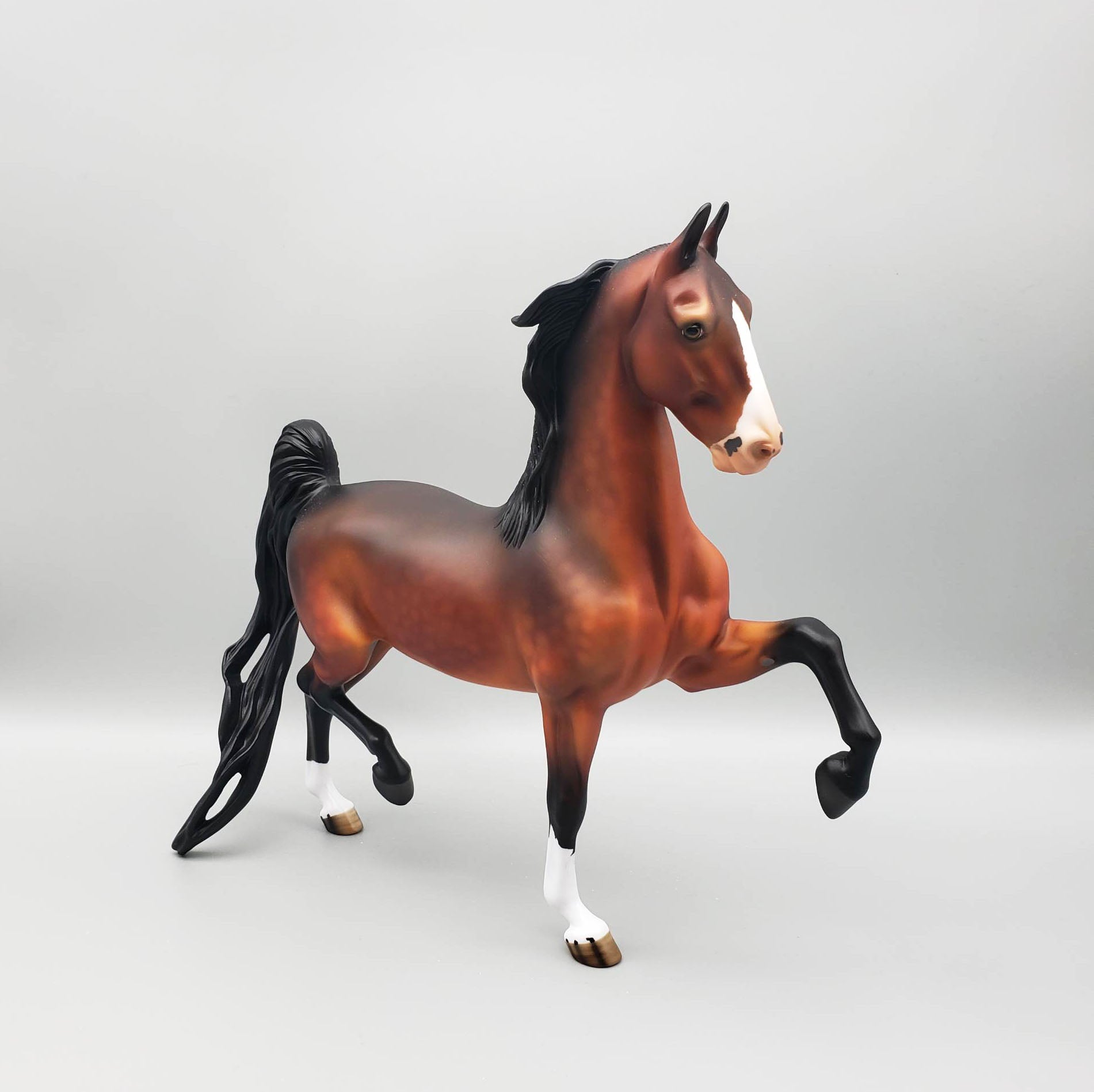 Stickbug - OOAK - Dappled Bay Saddlebred By Angela Marleau EQ23