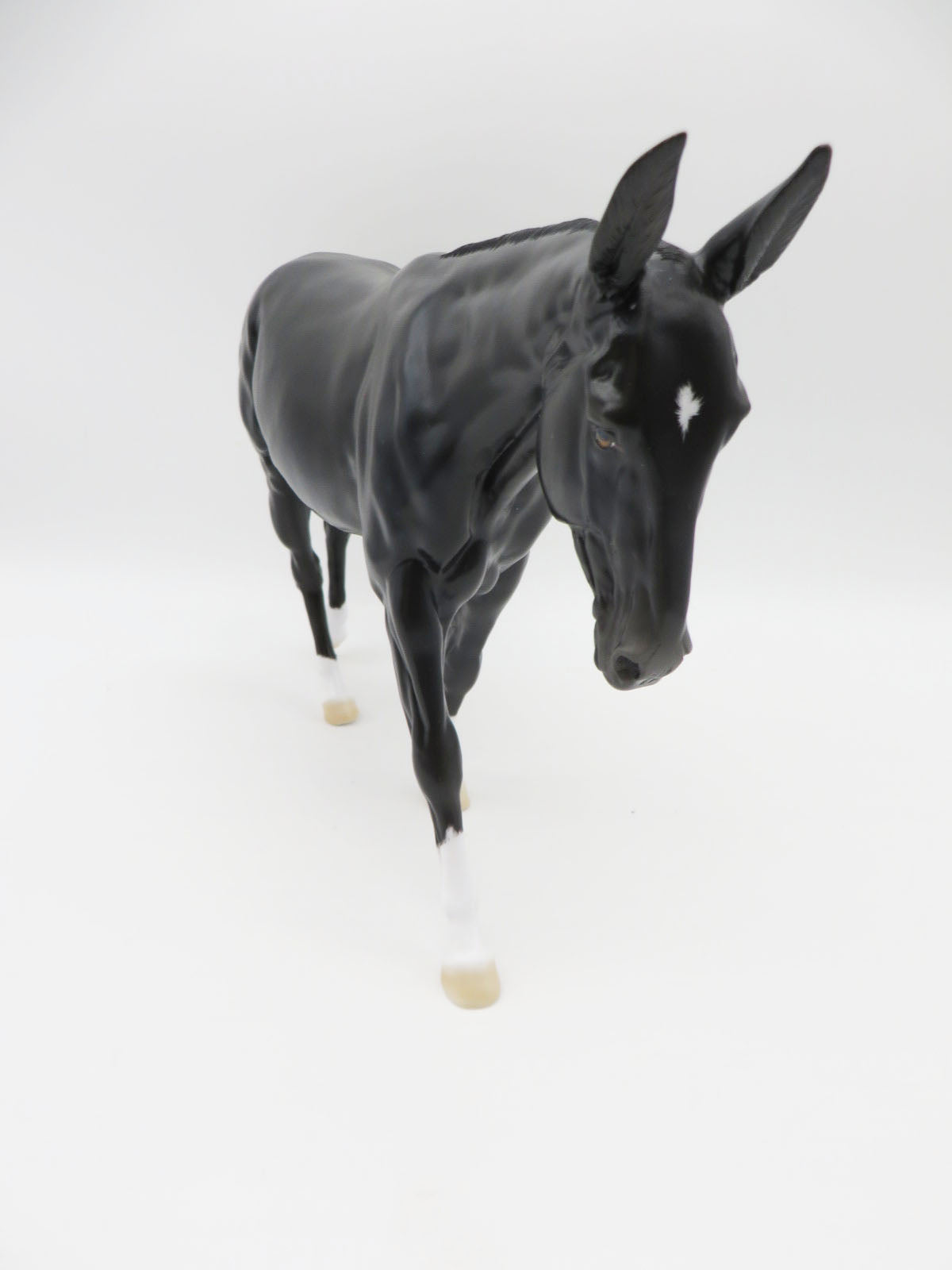 Stille Nacht - OOAK - Dapple Blue Black Mule - by Ellen Robbins - CT22