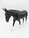 Stille Nacht - OOAK - Dapple Blue Black Mule - by Ellen Robbins - CT22