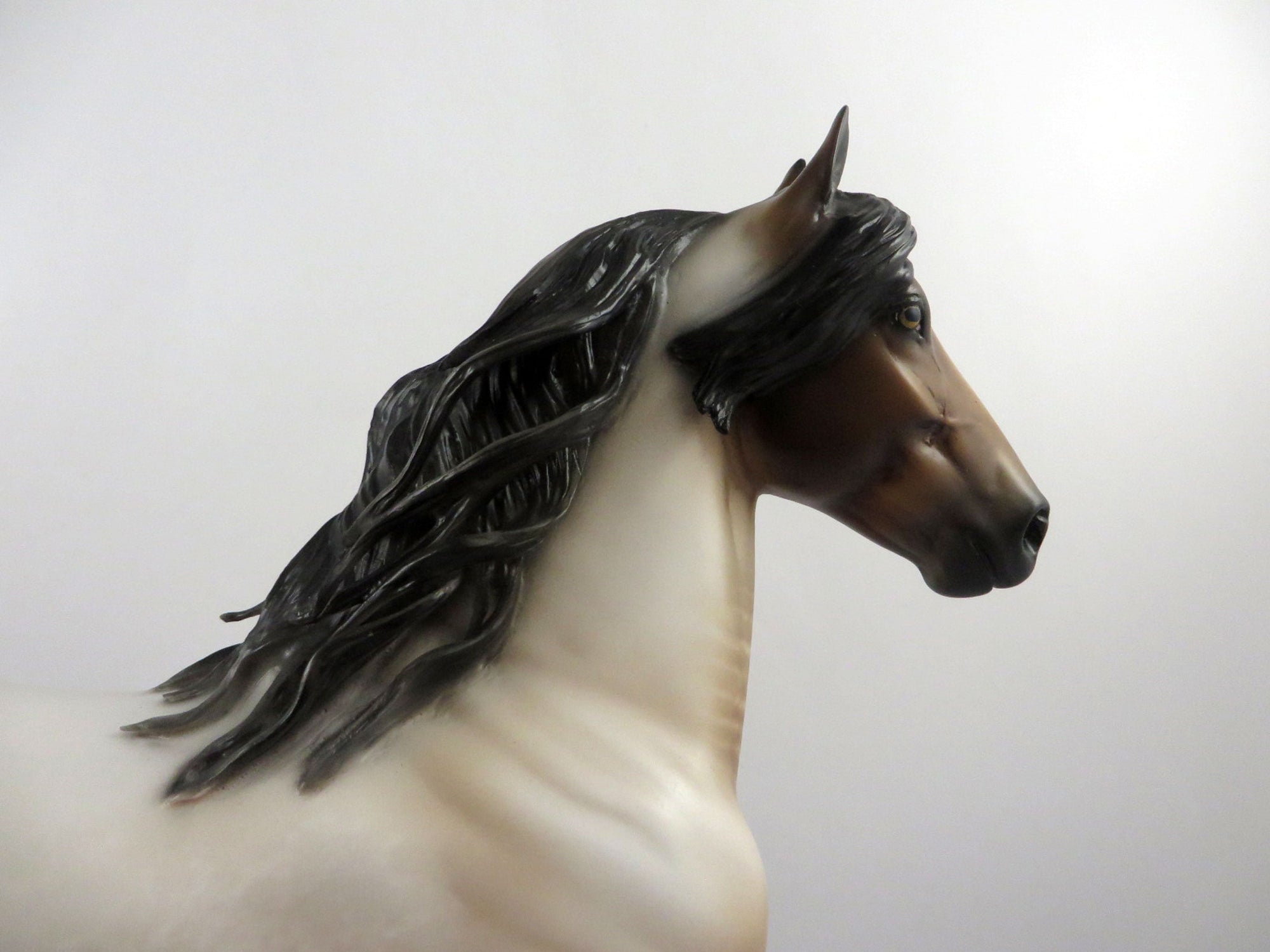 Stormicide-OOAK Reversed Dapple Bay Trotting Drafter Painted By Sheryl Leisure  2/25/21