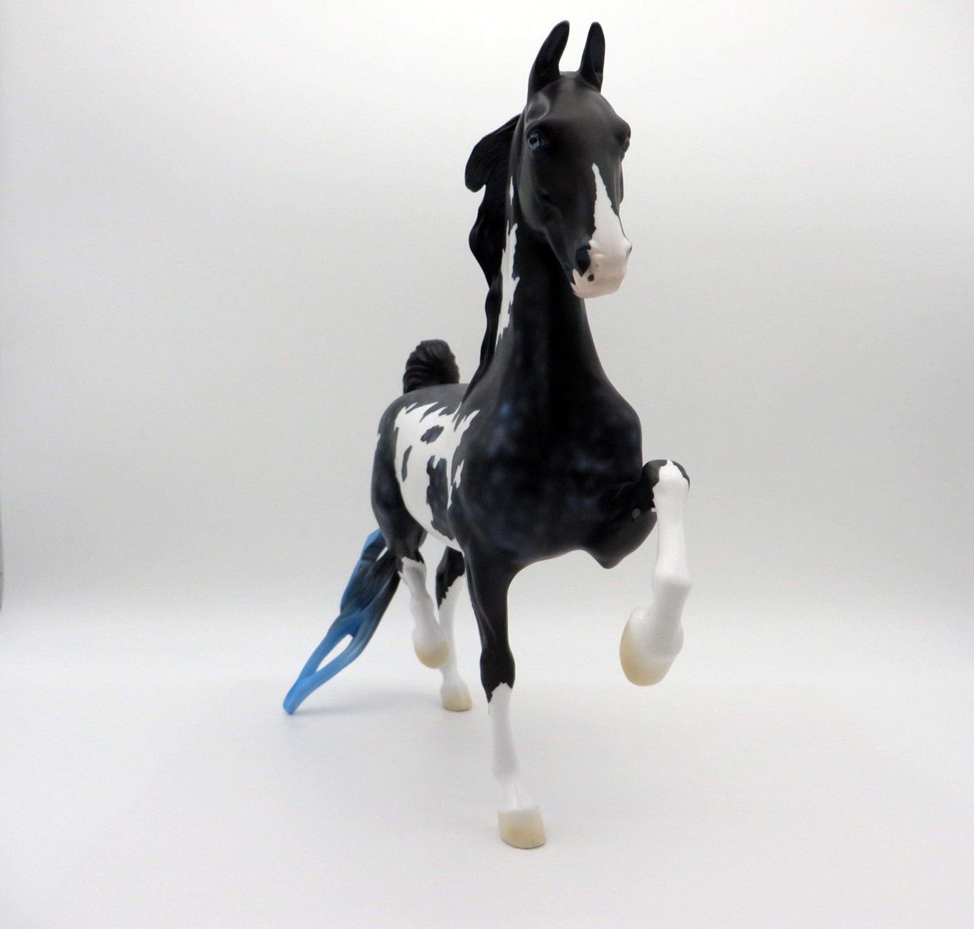 Stormy Seas-OOAK Dapple Black and Blue Paint Saddlebred SHCF 2021