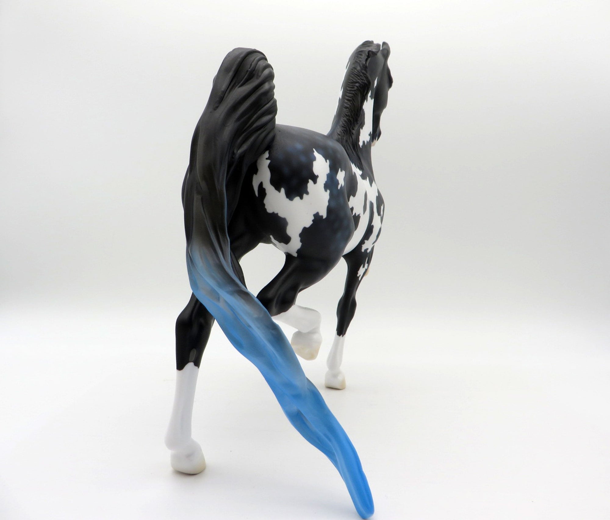 Stormy Seas-OOAK Dapple Black and Blue Paint Saddlebred SHCF 2021