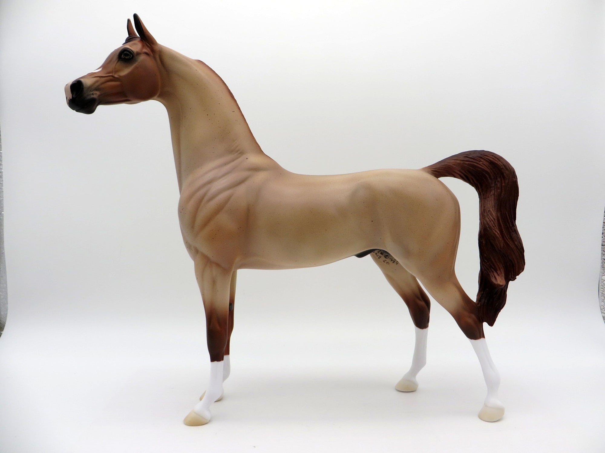 Strawberry Fields-OOAK Strawberry Roan Arabian  Equilocity 2021 Painted by Audrey Dixon