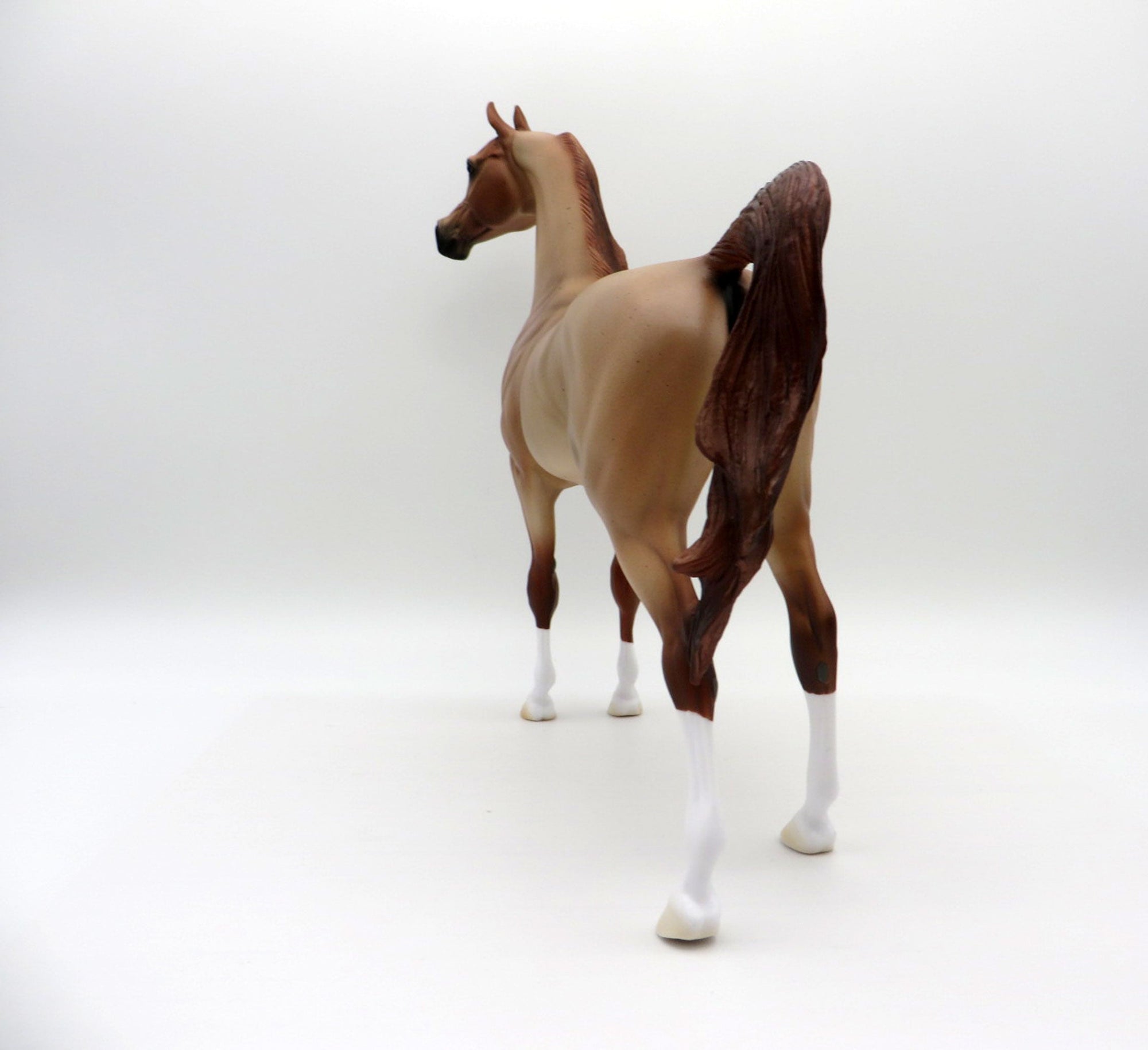 Strawberry Fields-OOAK Strawberry Roan Arabian  Equilocity 2021 Painted by Audrey Dixon