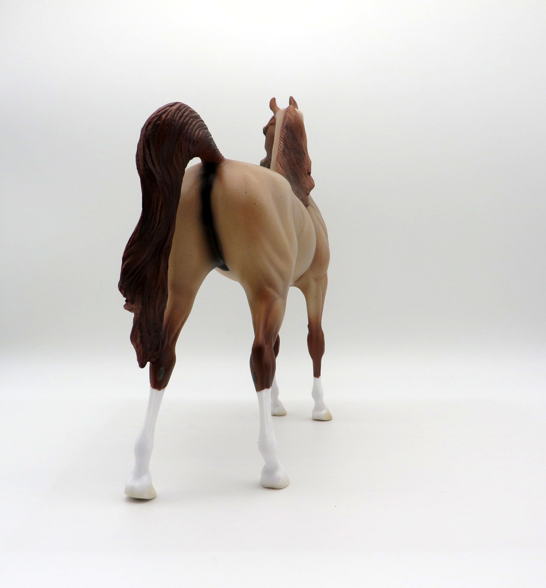 Strawberry Fields-OOAK Strawberry Roan Arabian  Equilocity 2021 Painted by Audrey Dixon