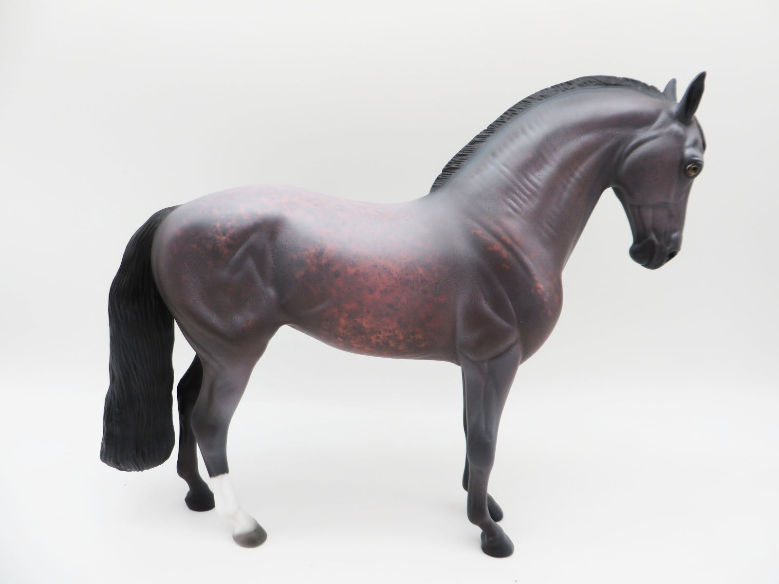 Strawberry Rhubarb - OOAK - Decorator Andalusian By Al Katt - Christmas Tails 2022 - CT22