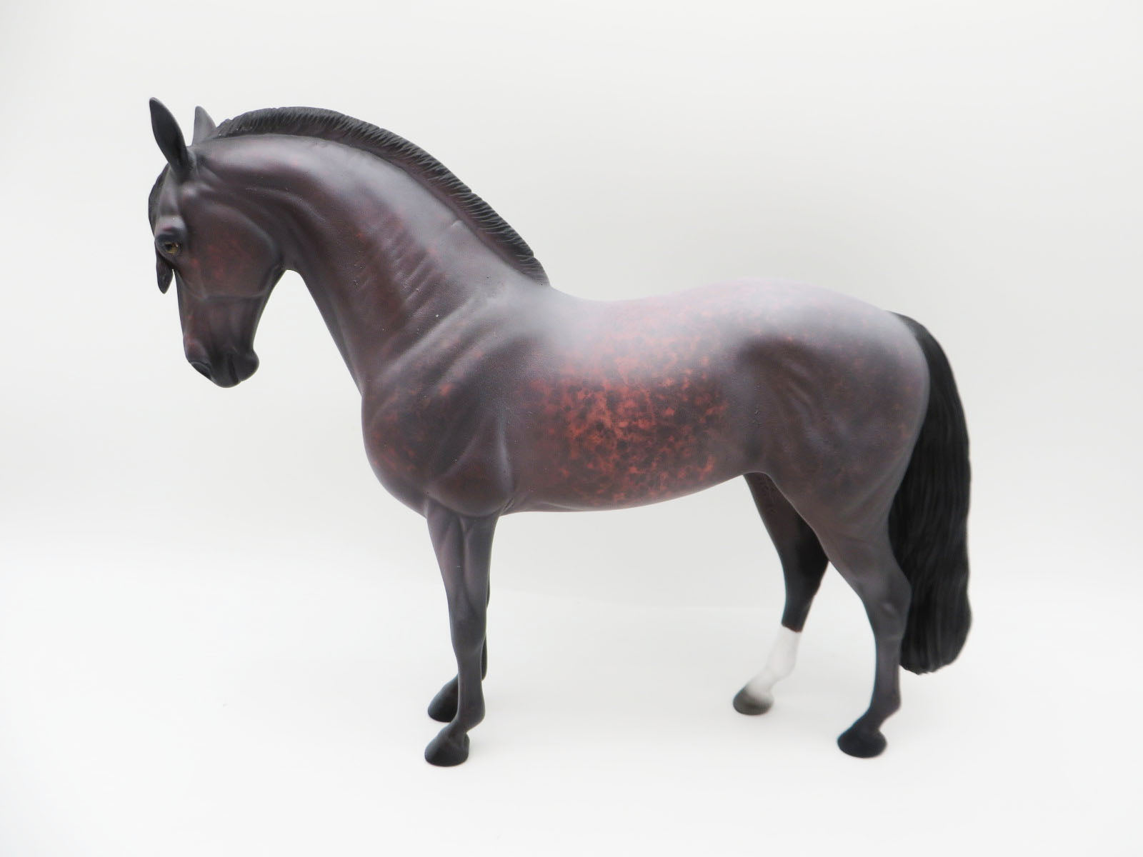 Strawberry Rhubarb - OOAK - Decorator Andalusian By Al Katt - Christmas Tails 2022 - CT22