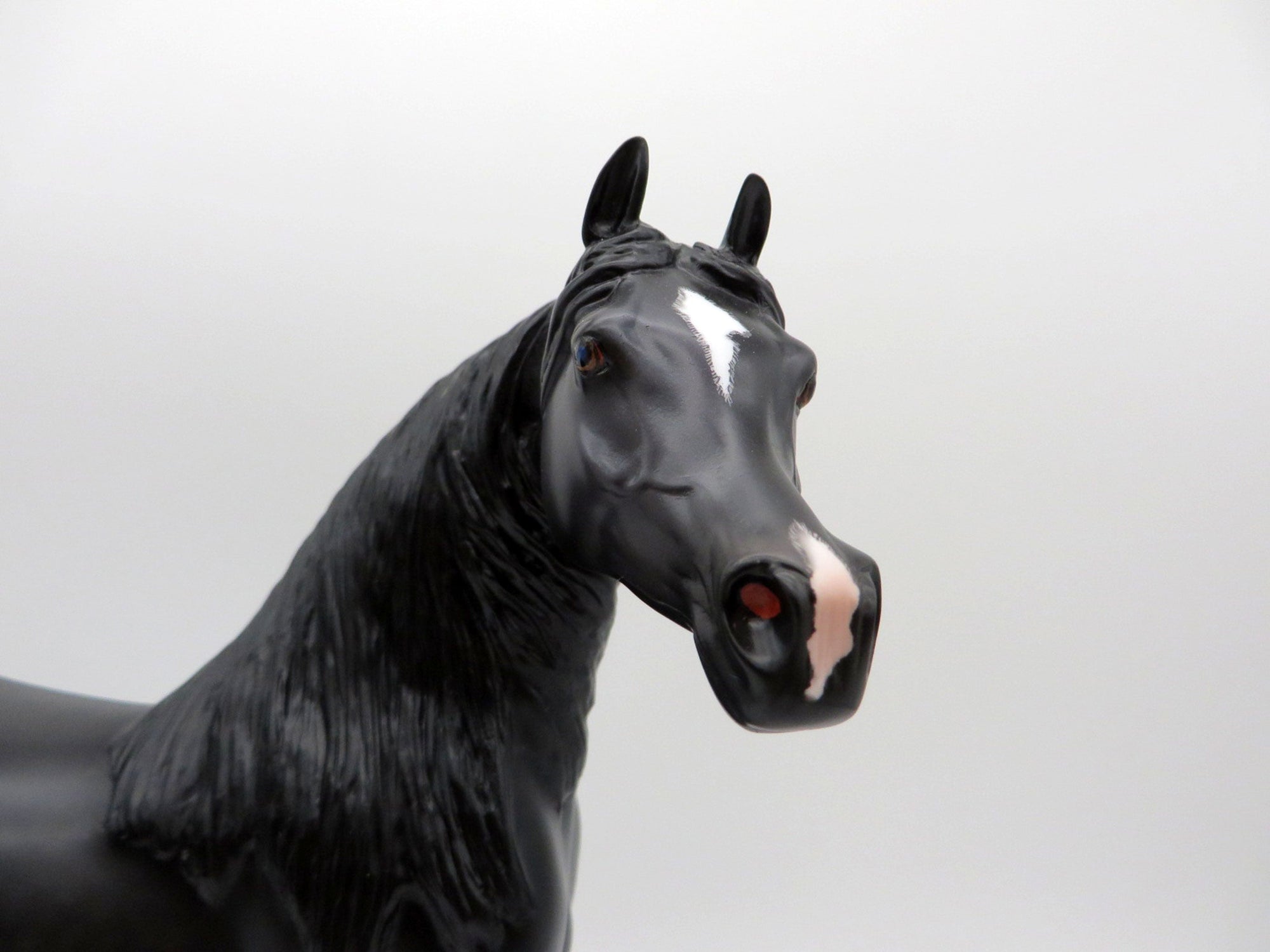 Strickland-OOAK Dapple Black Arabian Painted by Caroline Boydston EQ 21