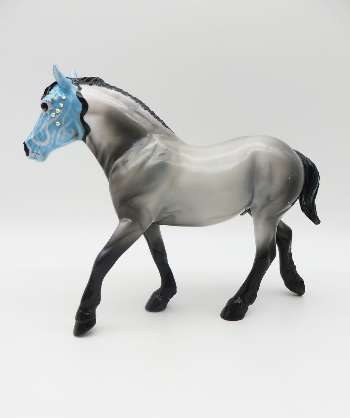 Sugar High - OOAK - Sugar Skull Pebble Draft Painted By Jas Fanning - MM22