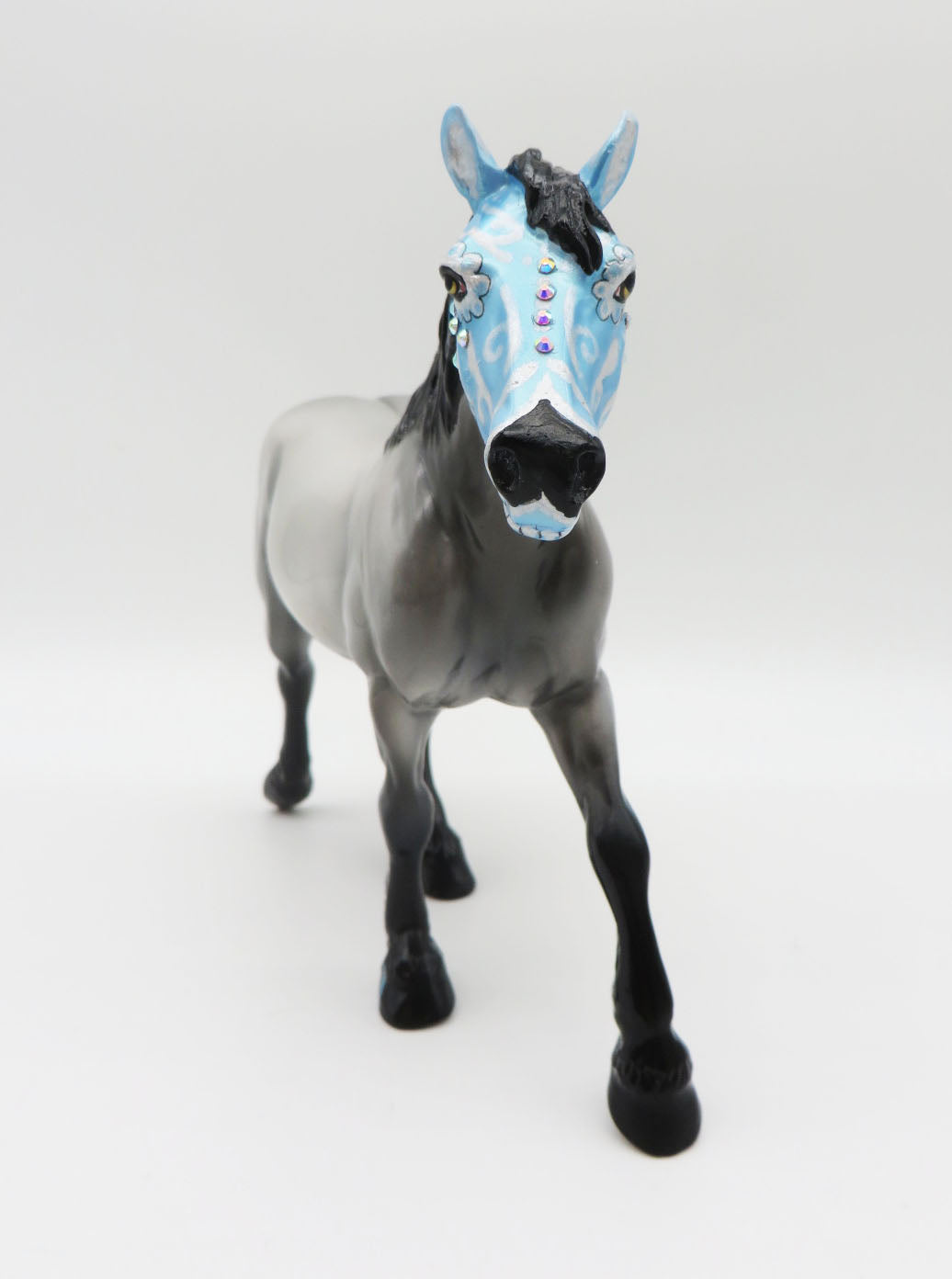 Sugar High - OOAK - Sugar Skull Pebble Draft Painted By Jas Fanning - MM22