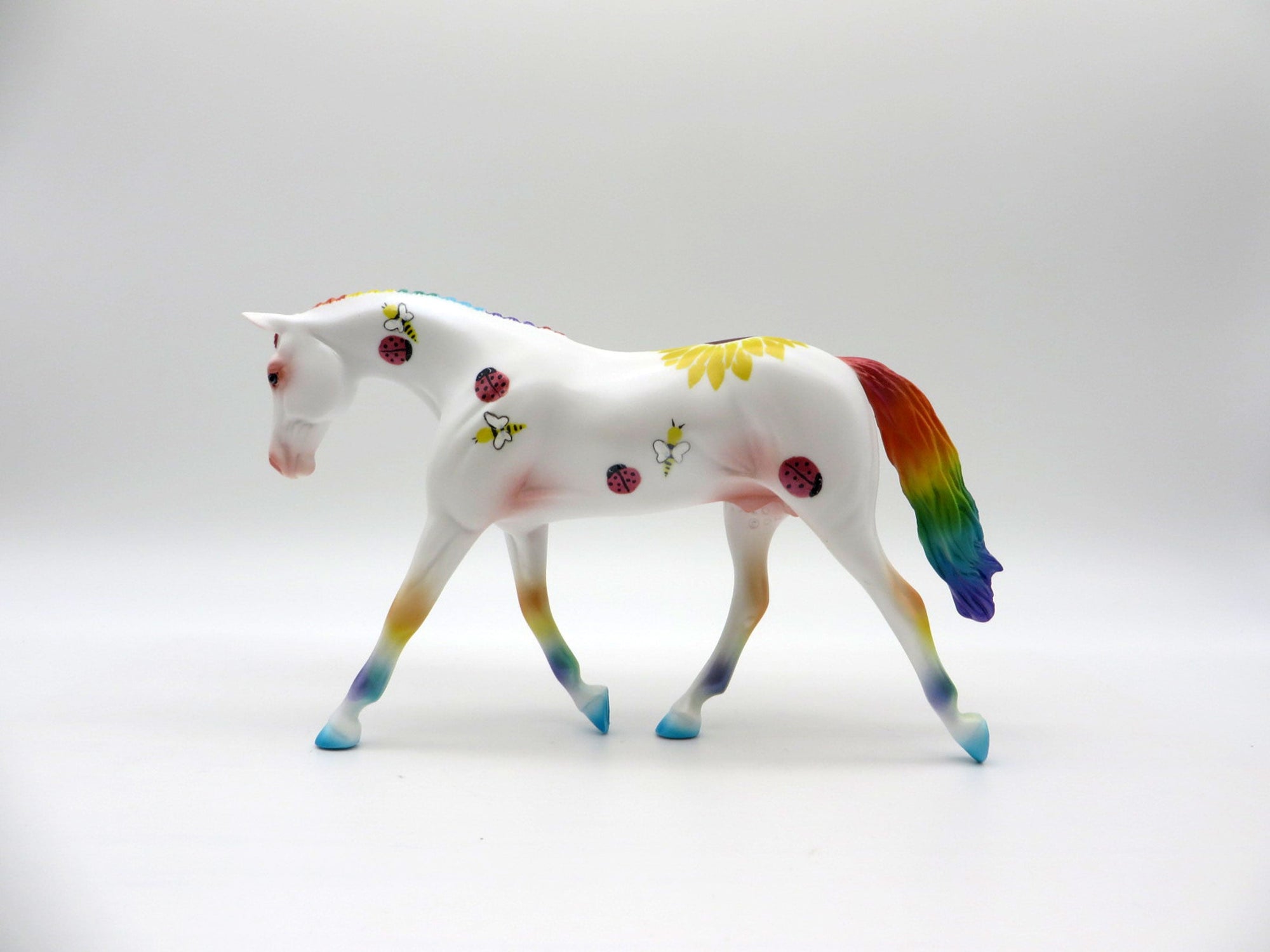 Summer Friends-OOAK Warmblood Pebbles Painted By Jas Fanning 6/11/21