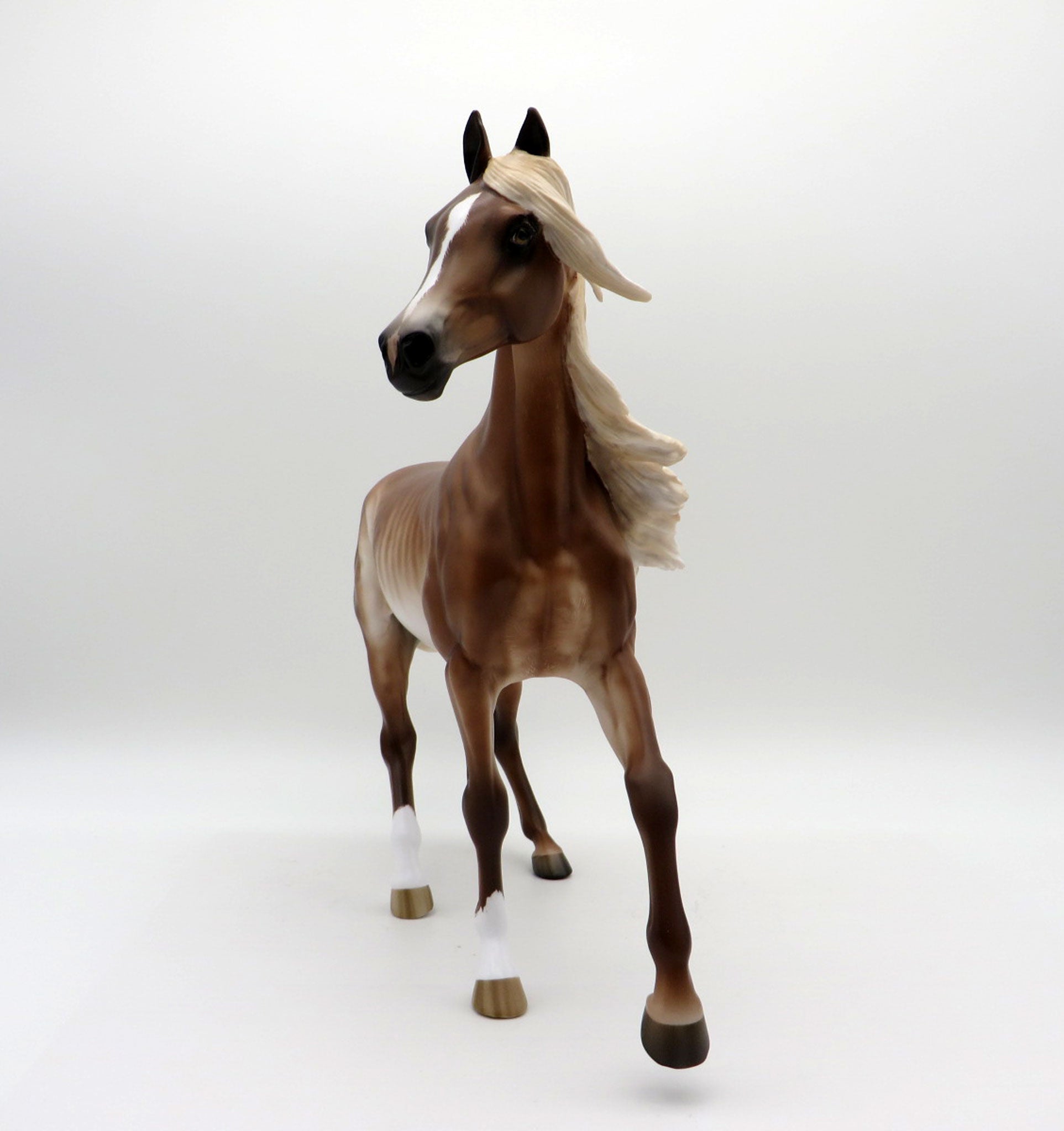 Summer Nights-OOAK Chestnut Rabicano Arabian Mare Painted By Sheryl Leisure EQ 21