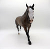 Summertime0OOAK Bar Roan Rabicano Running Stock Horse Painted by Sheryl Leisure 8/9/21