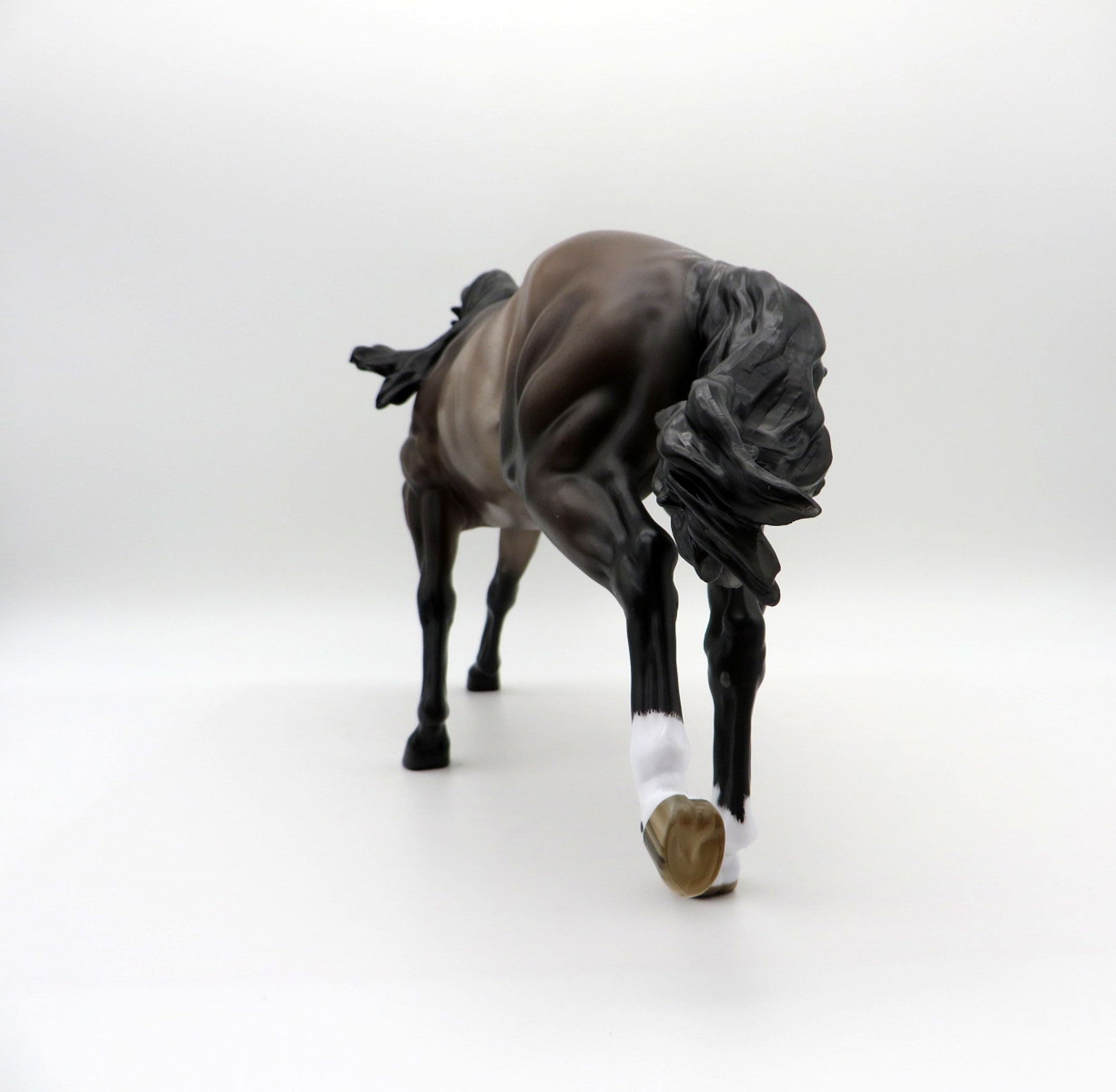 Summertime0OOAK Bar Roan Rabicano Running Stock Horse Painted by Sheryl Leisure 8/9/21