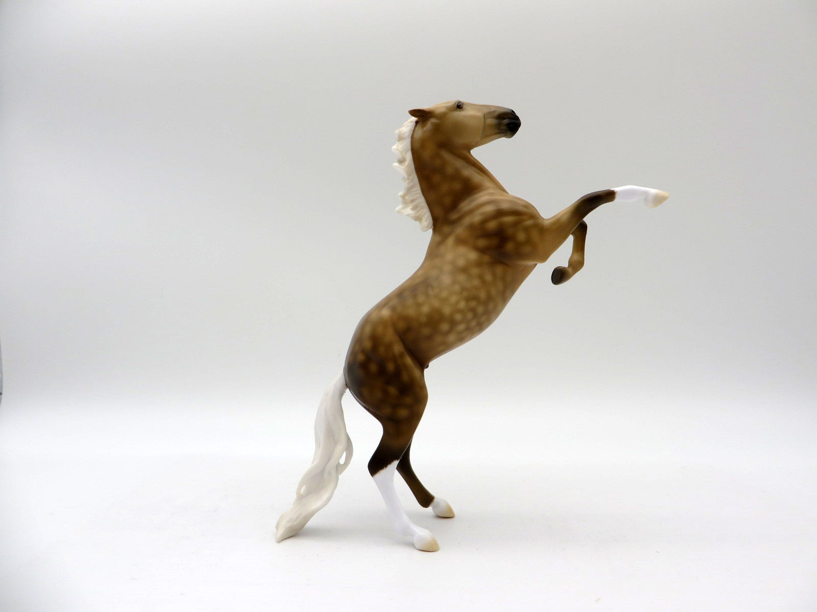 Sunglow-LE-6 Dapple Palomino Rearing Pebbles Painted By Dawn Quick 5/28/21