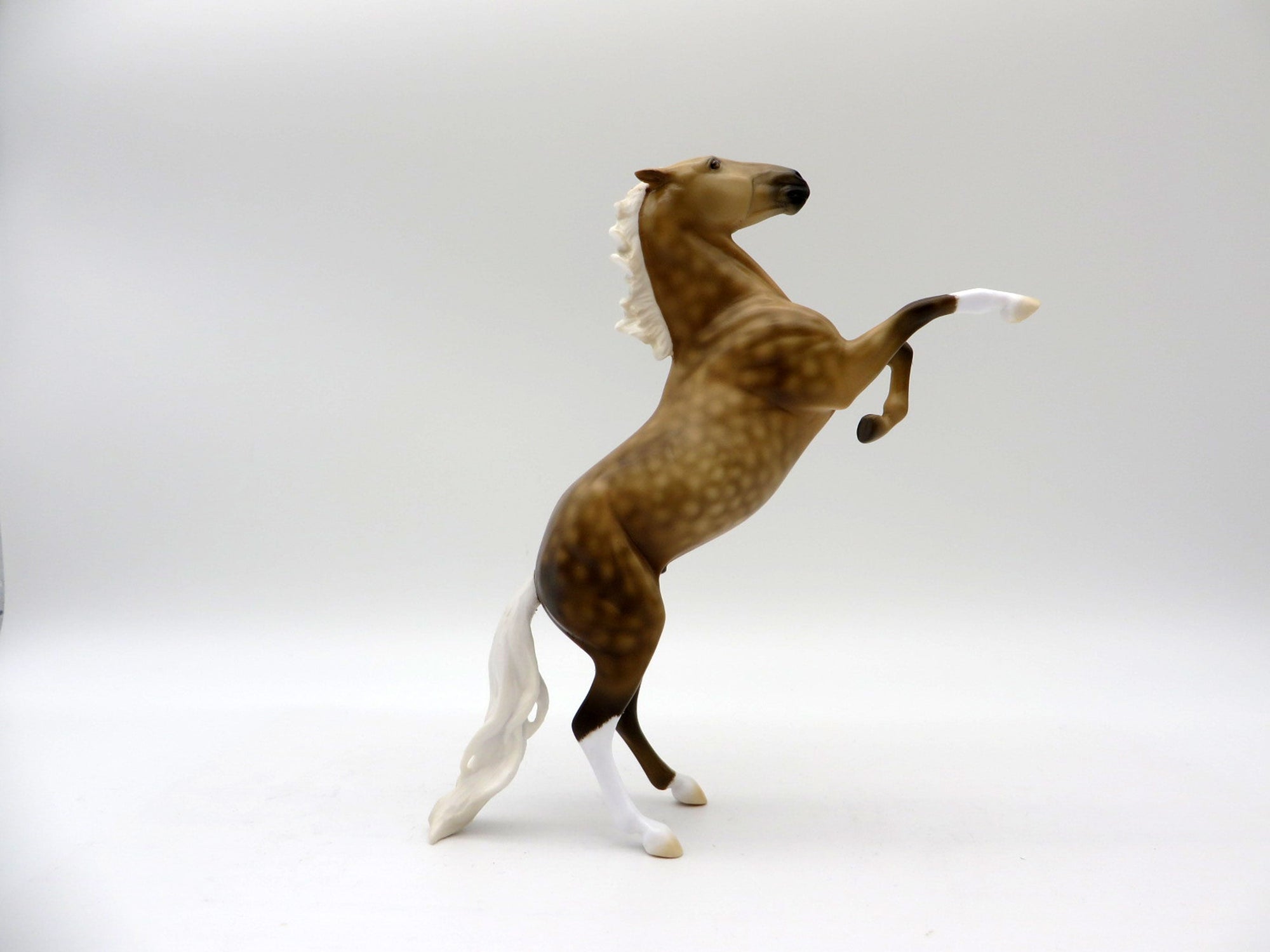 Sunglow-LE-6 Dapple Palomino Rearing Pebbles Painted By Dawn Quick 5/28/21