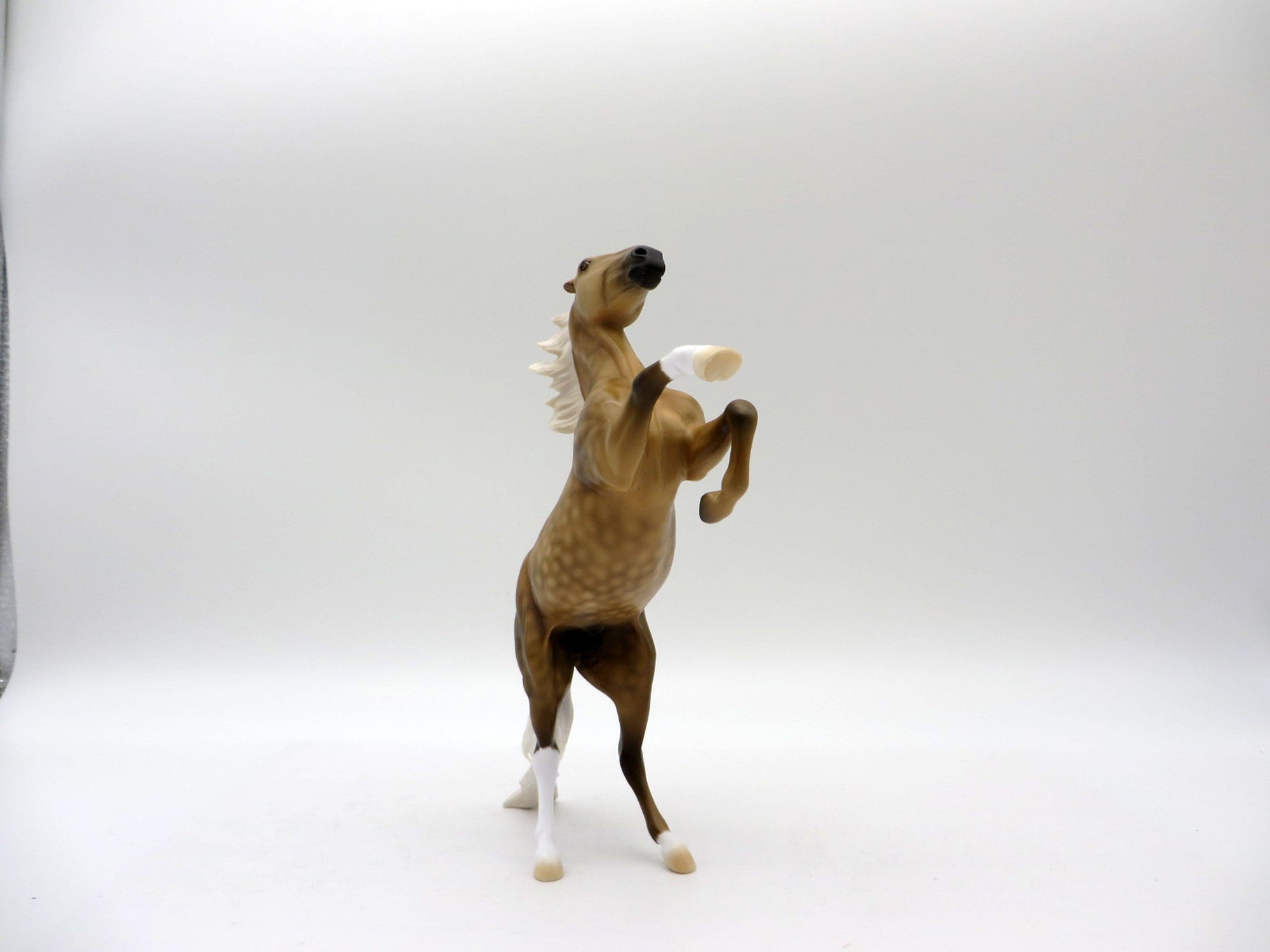 Sunglow-LE-6 Dapple Palomino Rearing Pebbles Painted By Dawn Quick 5/28/21