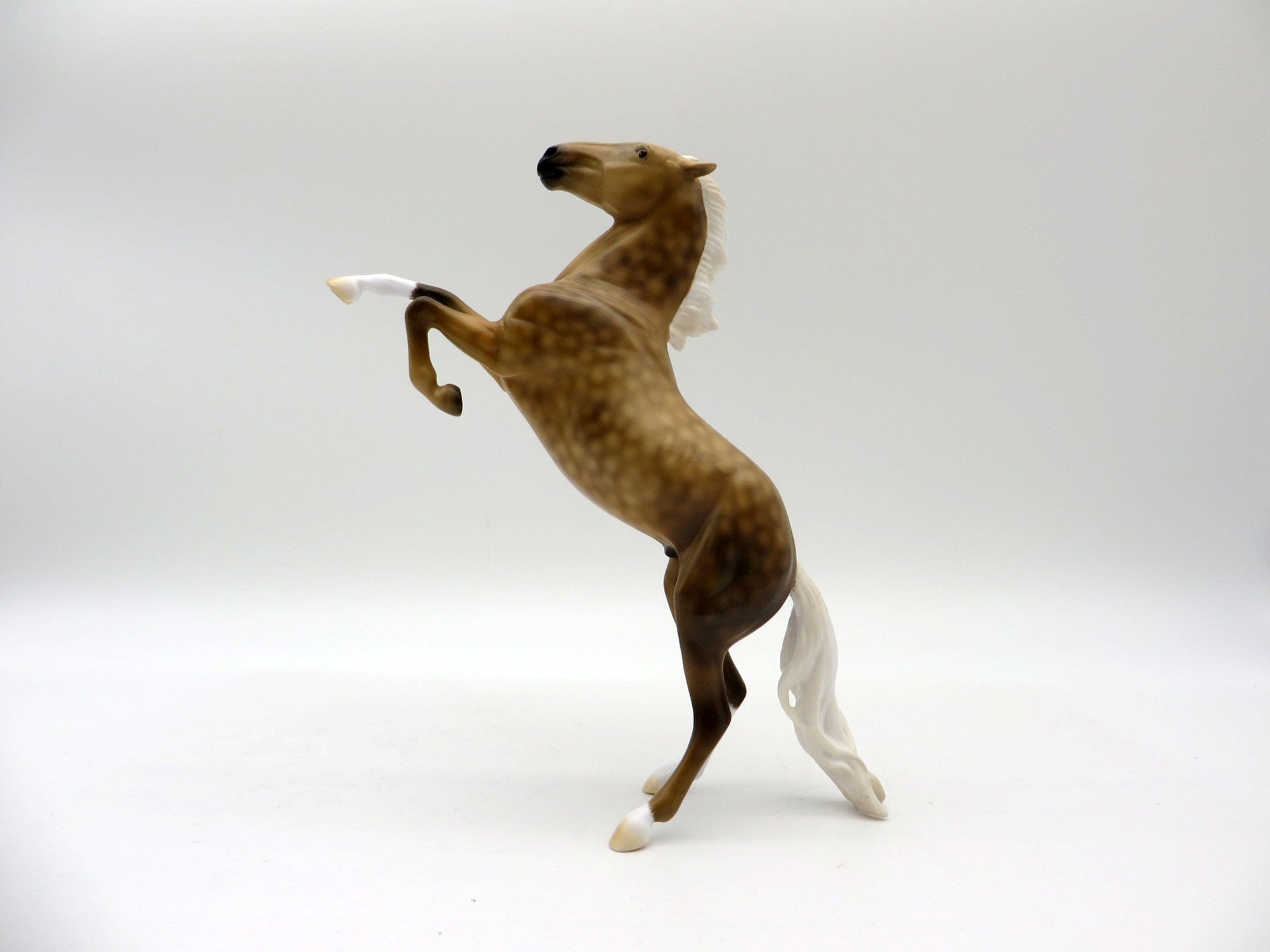 Sunglow-LE-6 Dapple Palomino Rearing Pebbles Painted By Dawn Quick 5/28/21