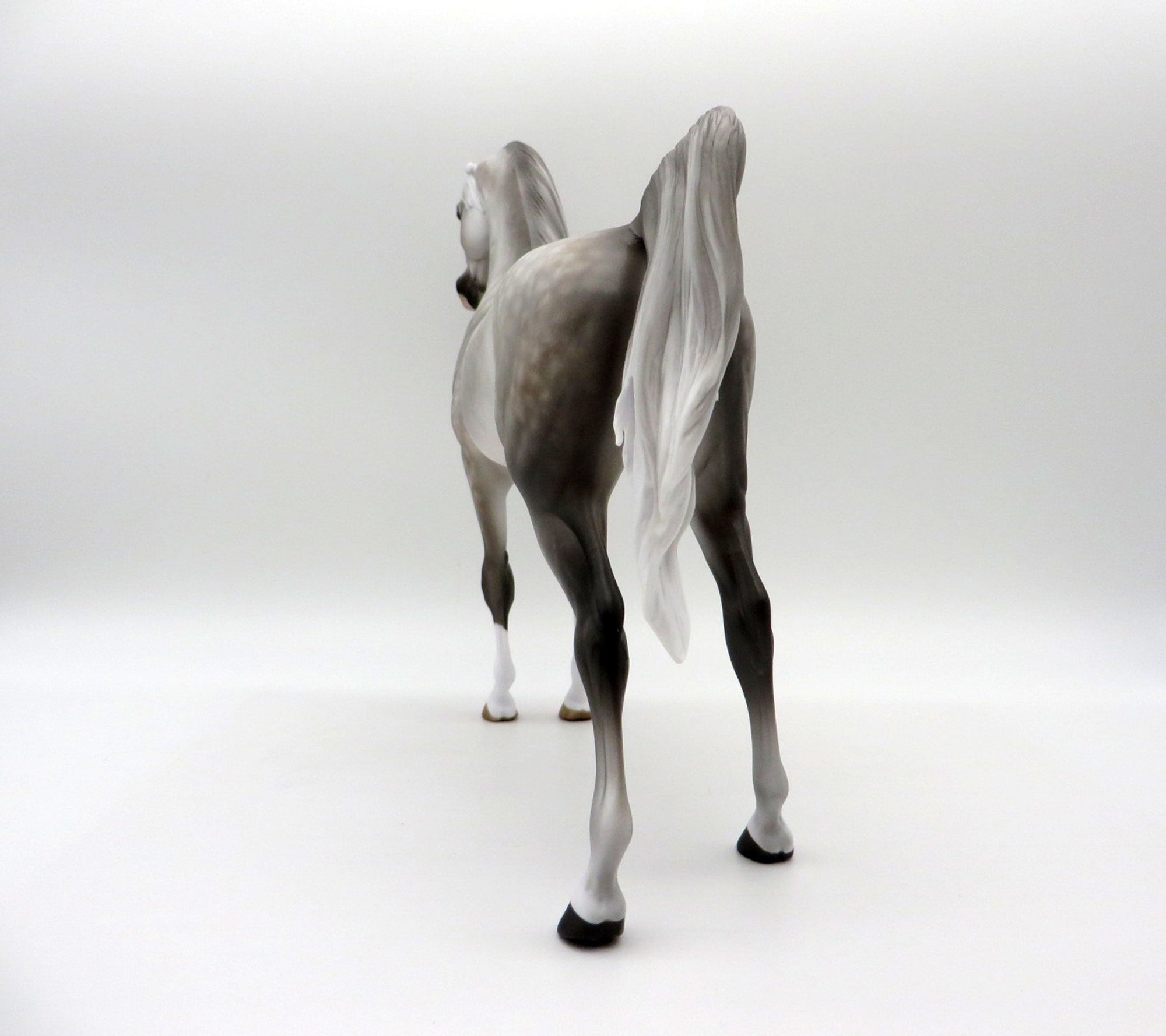Sundae Everyday-OOAK Dapple Grey Arabian Painted By Sheryl Leisure 6/14/21