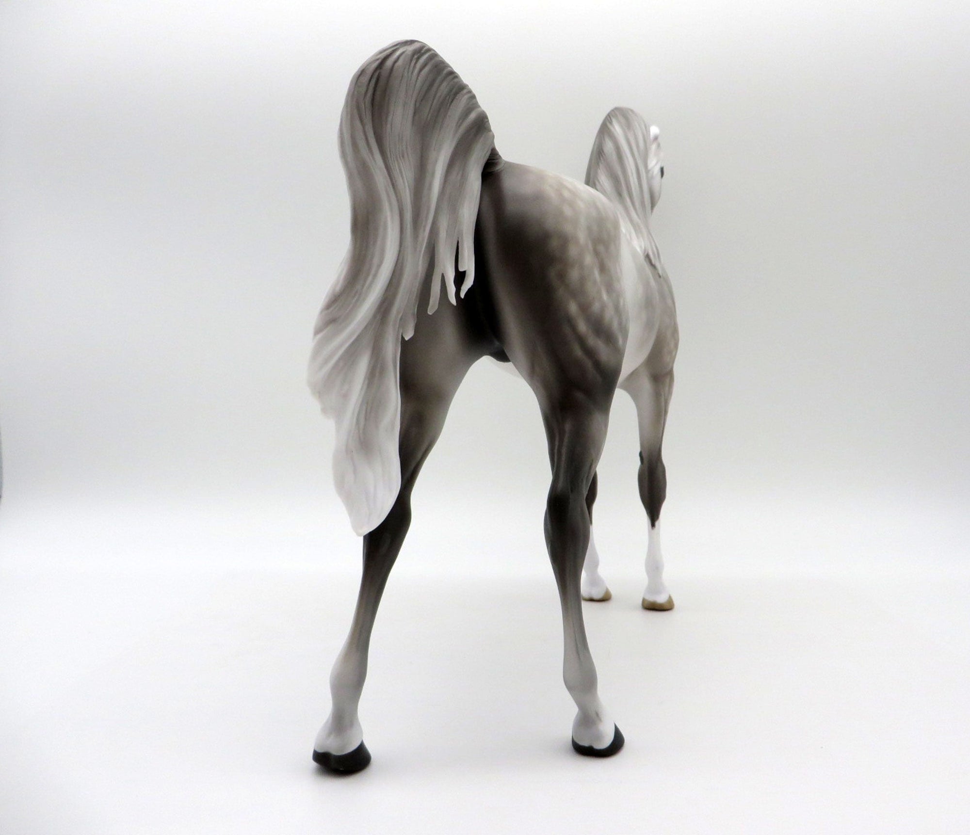 Sundae Everyday-OOAK Dapple Grey Arabian Painted By Sheryl Leisure 6/14/21