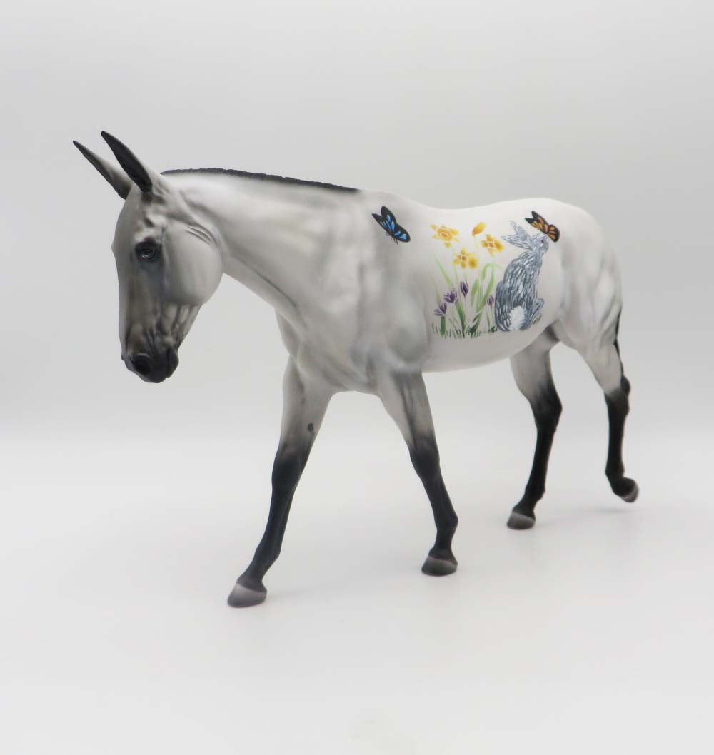 Sunny Bunny - OOAK - Decorator Mule By Dawn Quick - Easter 2023