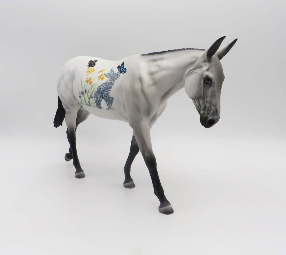Sunny Bunny - OOAK - Decorator Mule By Dawn Quick - Easter 2023