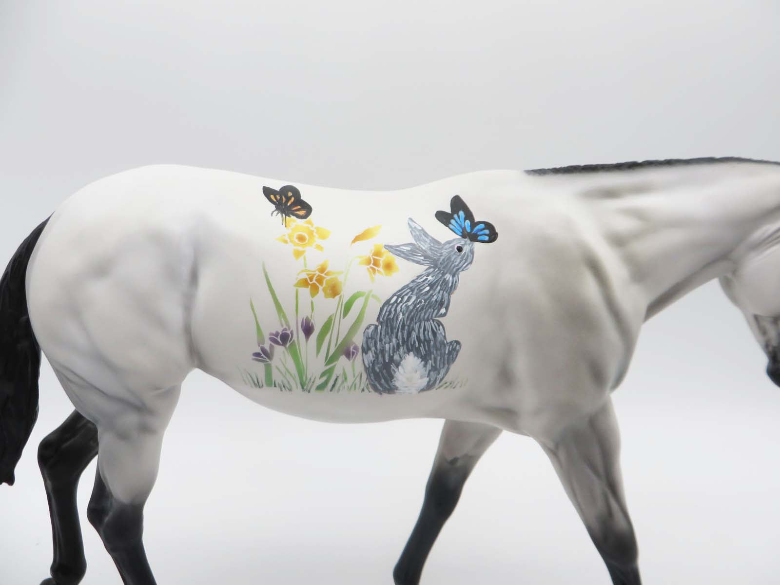 Sunny Bunny - OOAK - Decorator Mule By Dawn Quick - Easter 2023