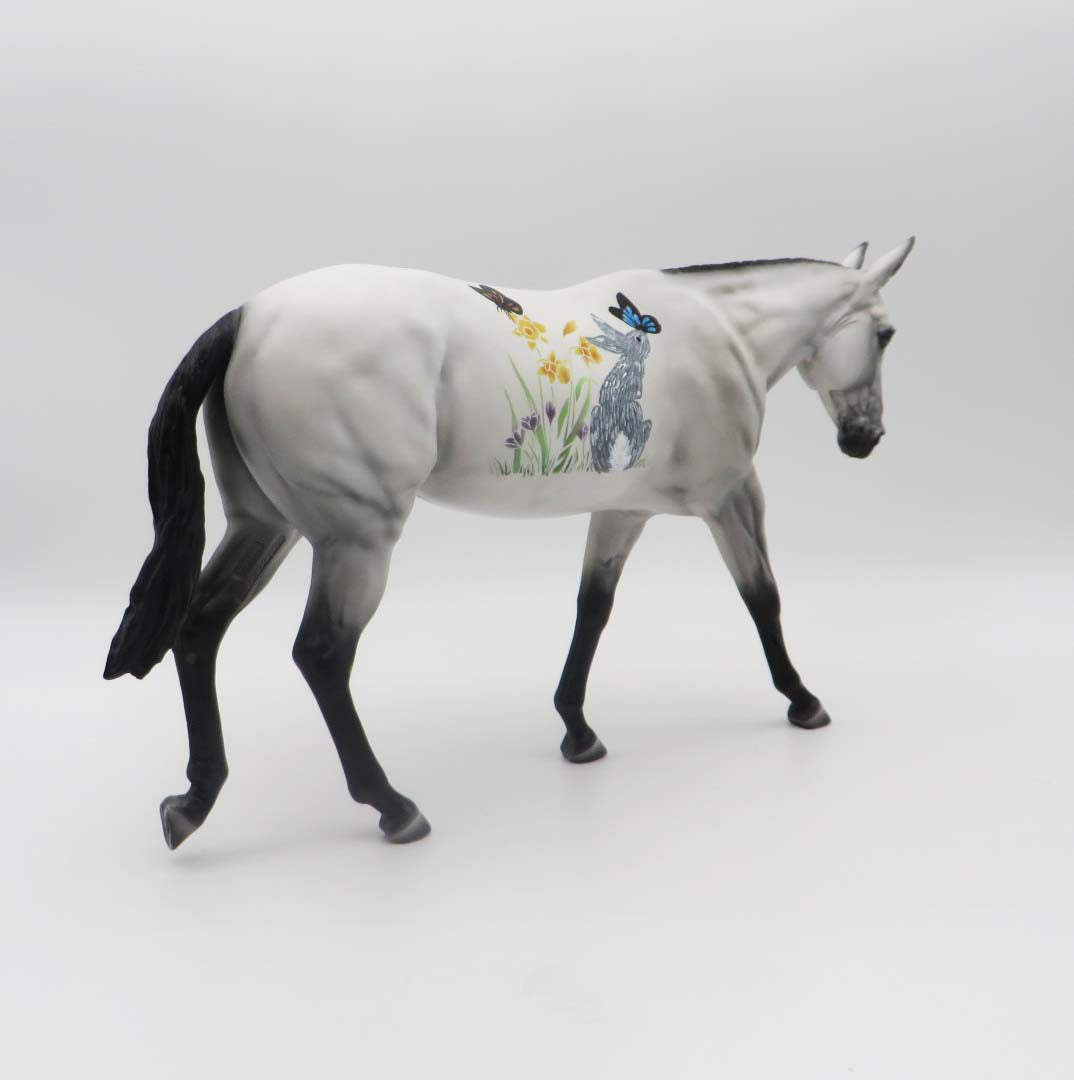 Sunny Bunny - OOAK - Decorator Mule By Dawn Quick - Easter 2023