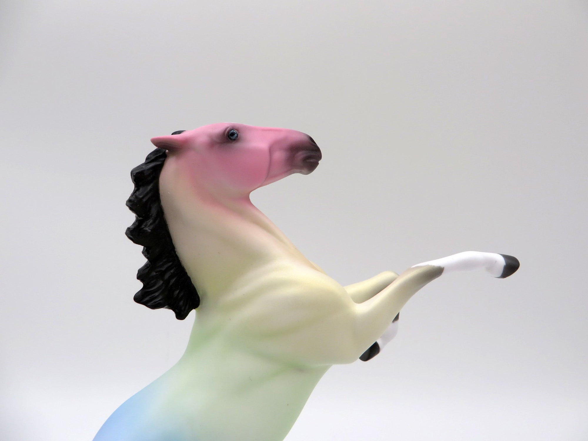 Sunset Rainbow-OOAK Deco Rearing Pebbles Painted Ellen Robbins   5/28/21