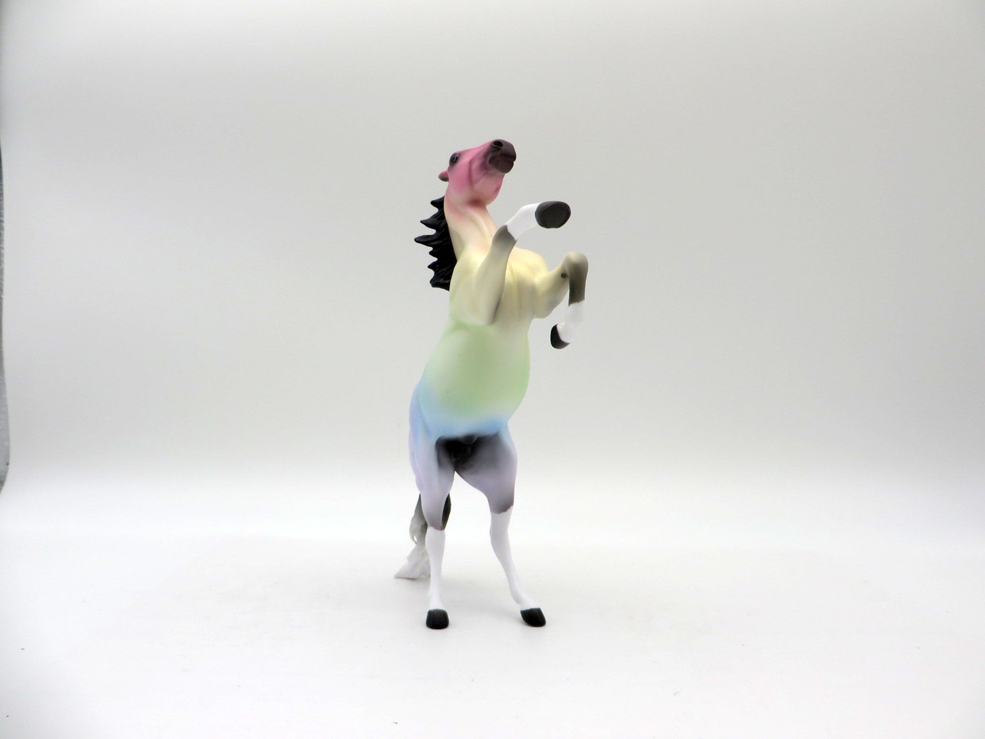 Sunset Rainbow-OOAK Deco Rearing Pebbles Painted Ellen Robbins   5/28/21