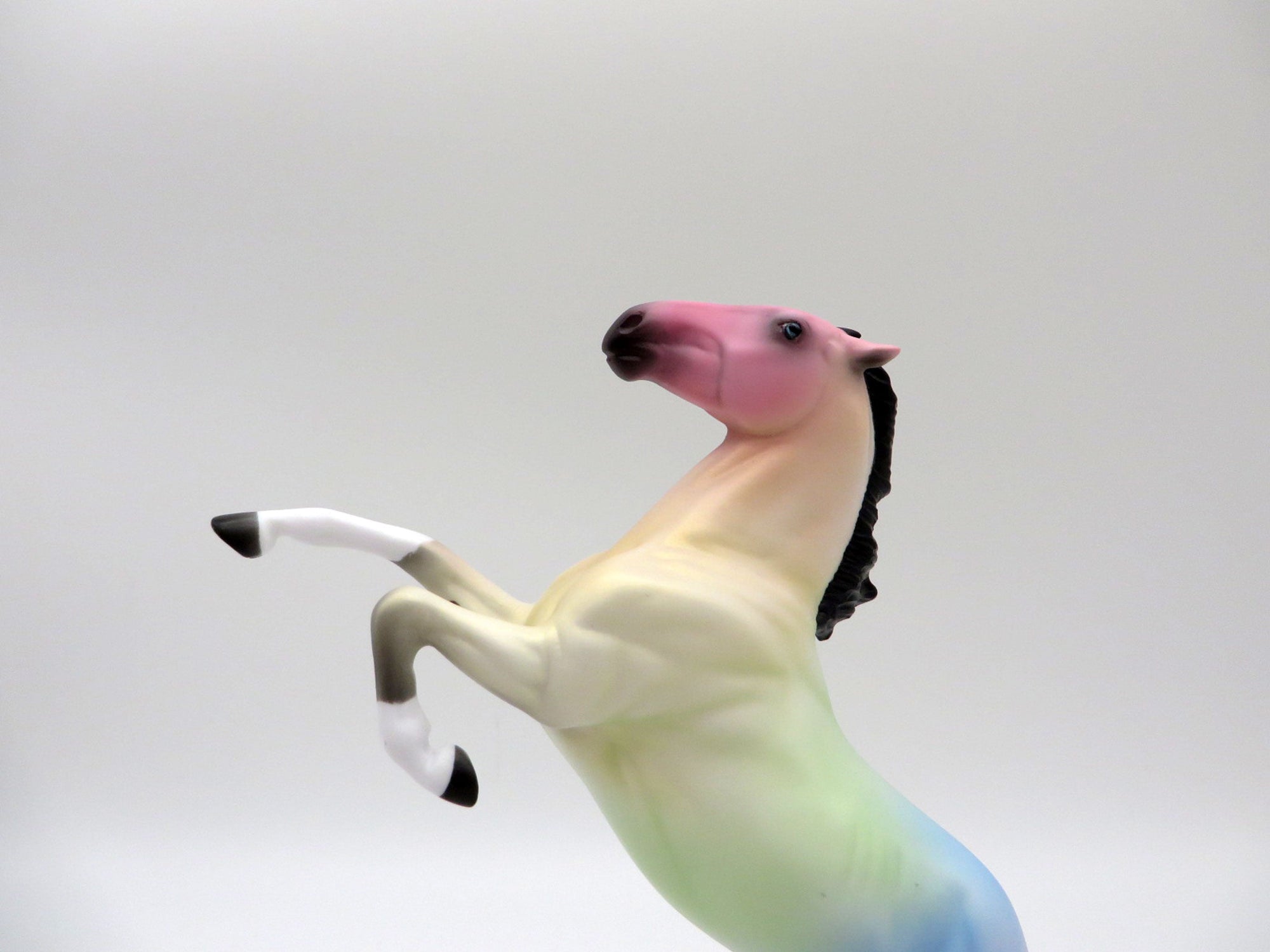 Sunset Rainbow-OOAK Deco Rearing Pebbles Painted Ellen Robbins   5/28/21