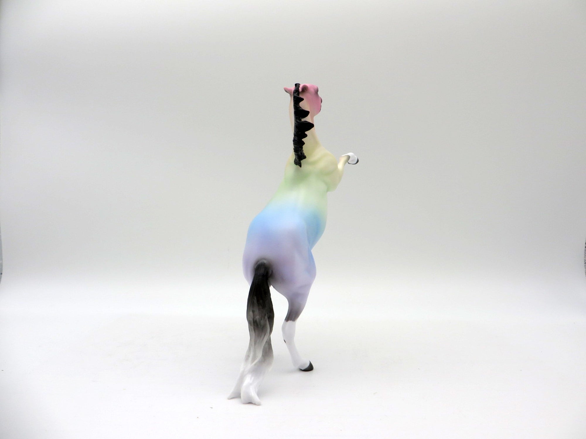 Sunset Rainbow-OOAK Deco Rearing Pebbles Painted Ellen Robbins   5/28/21