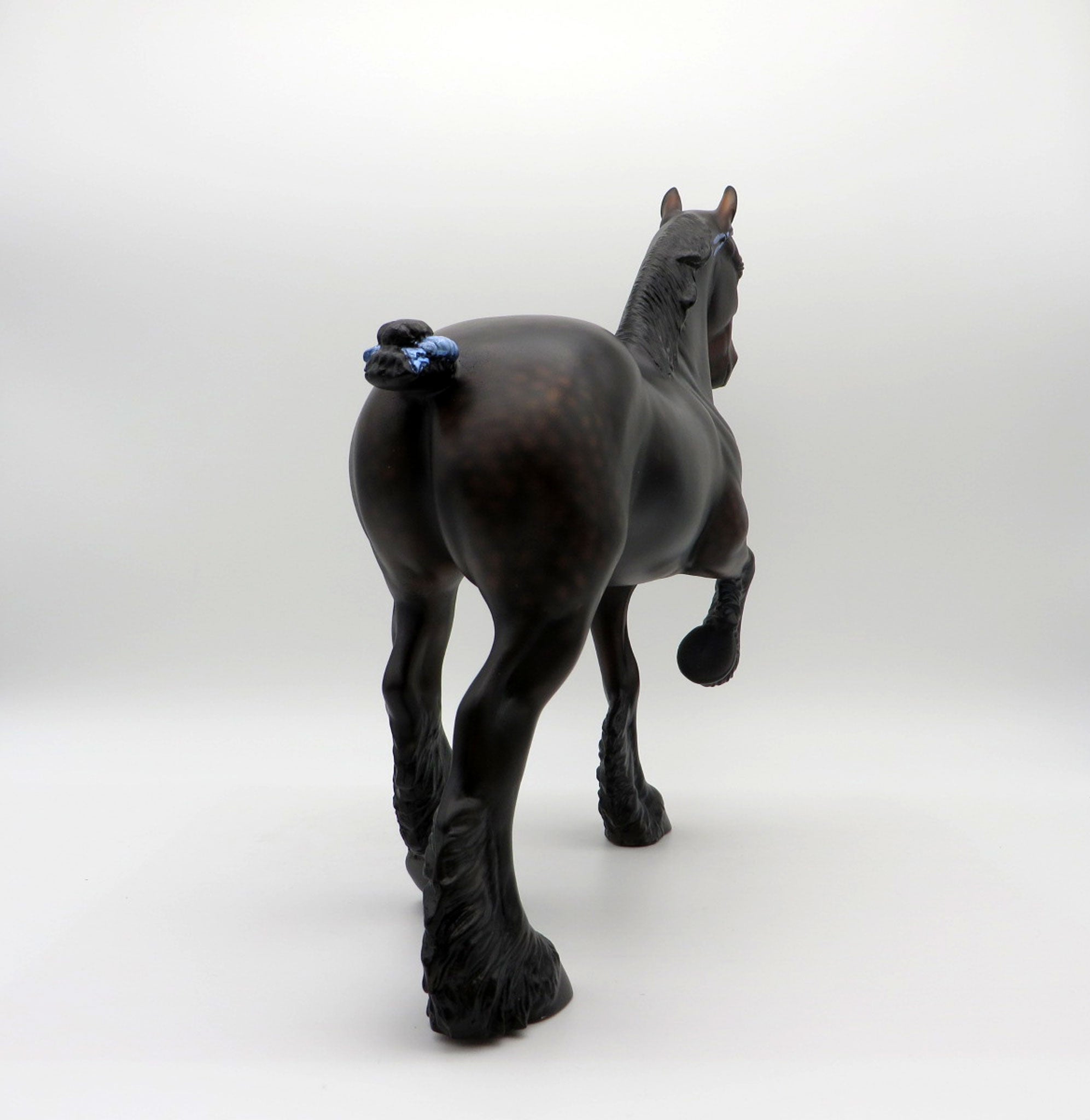 Sunset Stroll-OOAK Dapple Bay Trotting Drafter Painted by Ellen Robbins  5/28/21