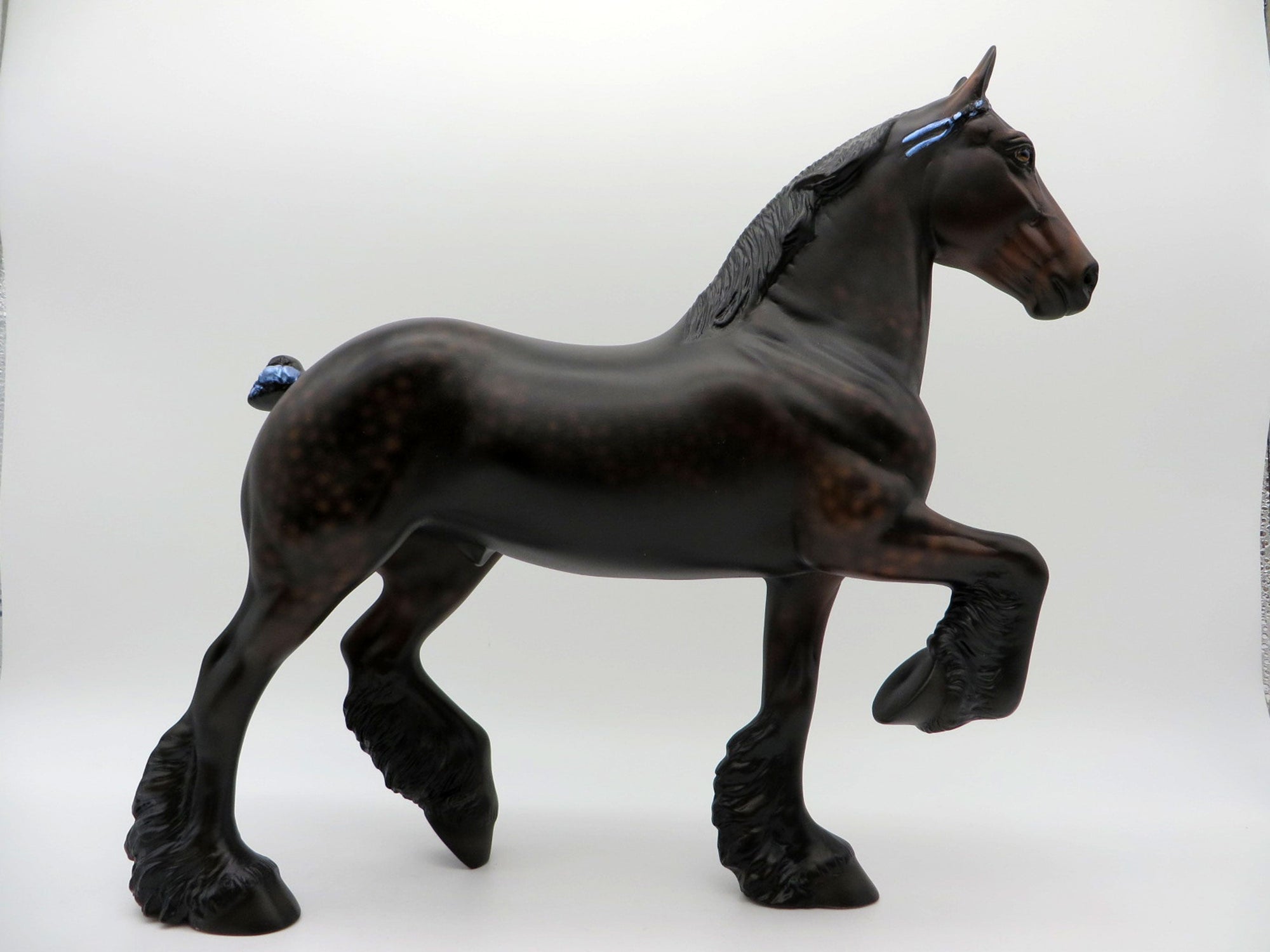 Sunset Stroll-OOAK Dapple Bay Trotting Drafter Painted by Ellen Robbins  5/28/21