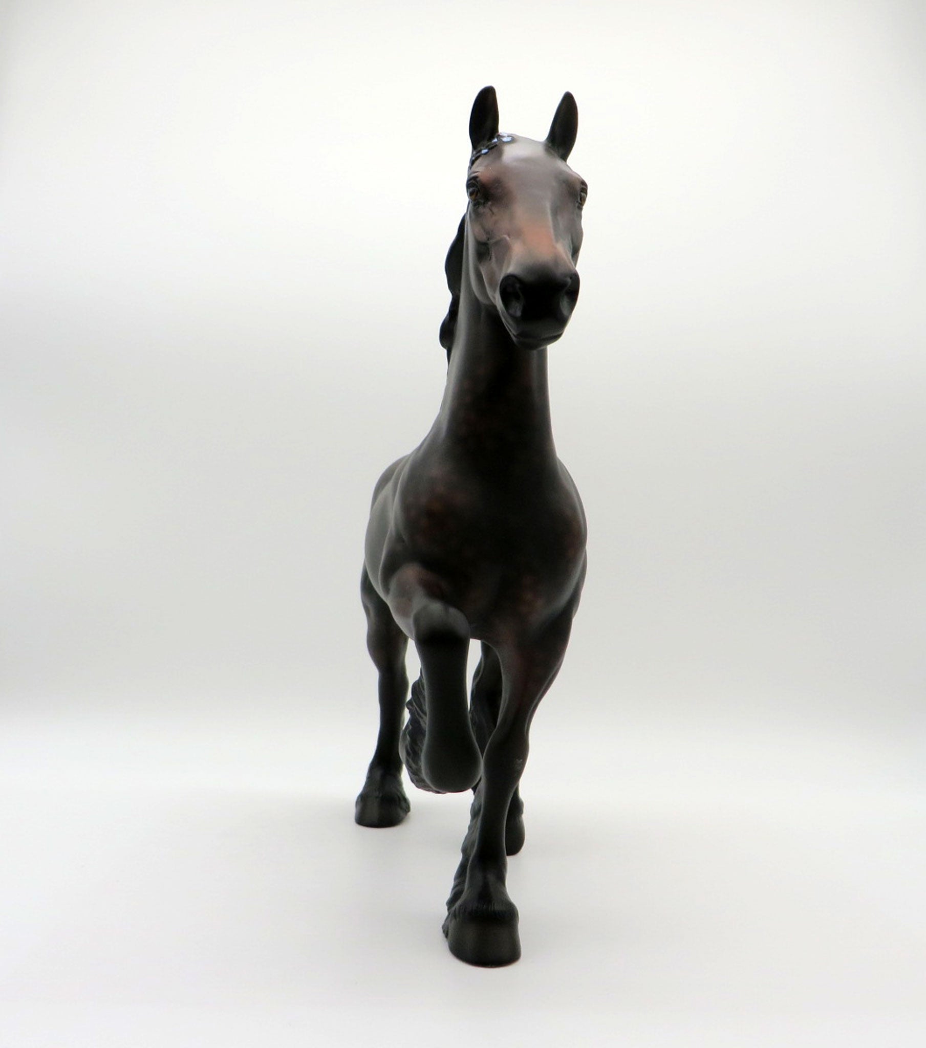 Sunset Stroll-OOAK Dapple Bay Trotting Drafter Painted by Ellen Robbins  5/28/21