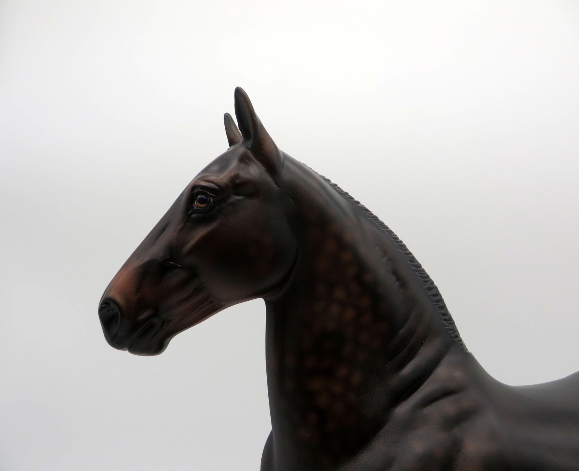 Sunset Stroll-OOAK Dapple Bay Trotting Drafter Painted by Ellen Robbins  5/28/21