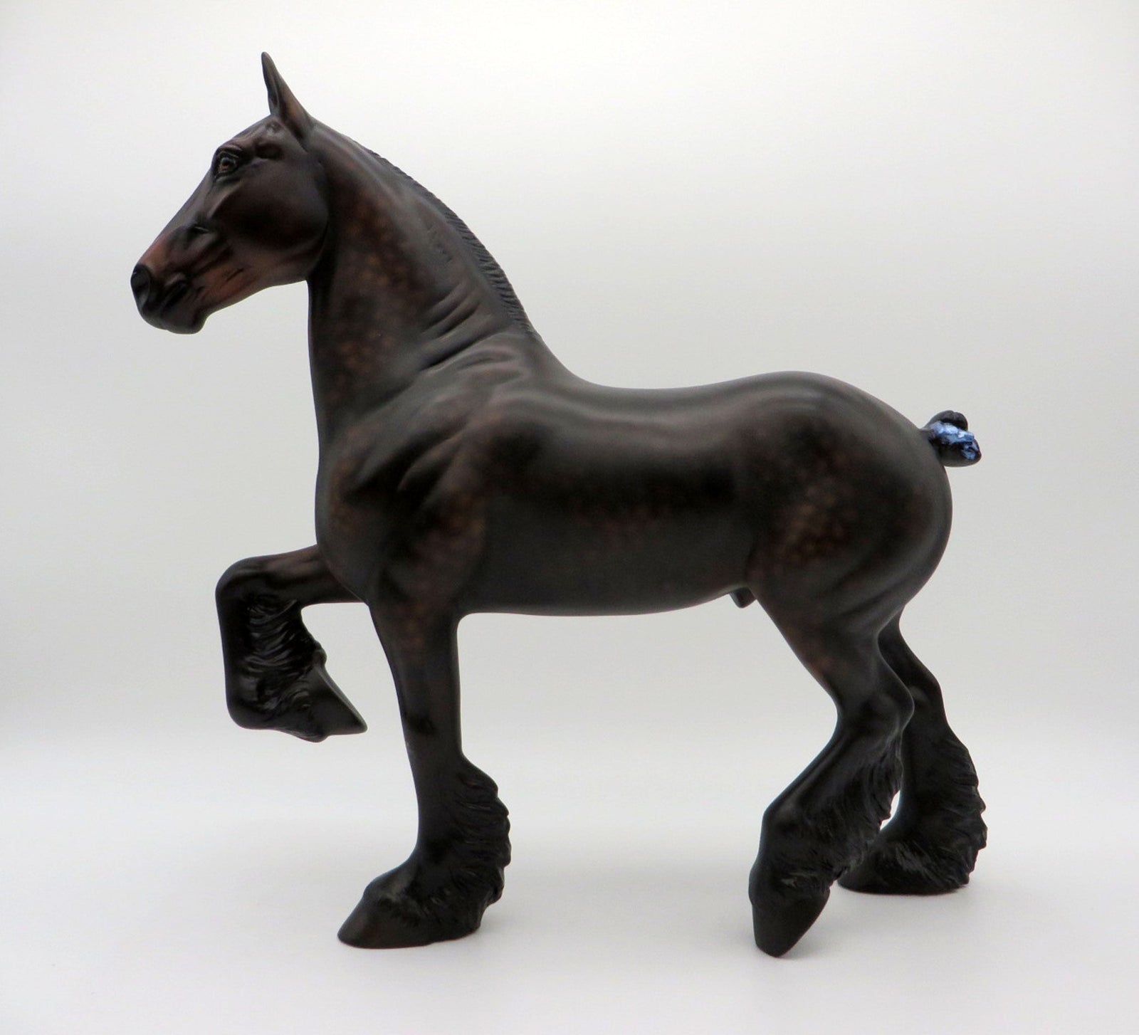 Sunset Stroll-OOAK Dapple Bay Trotting Drafter Painted by Ellen Robbins  5/28/21