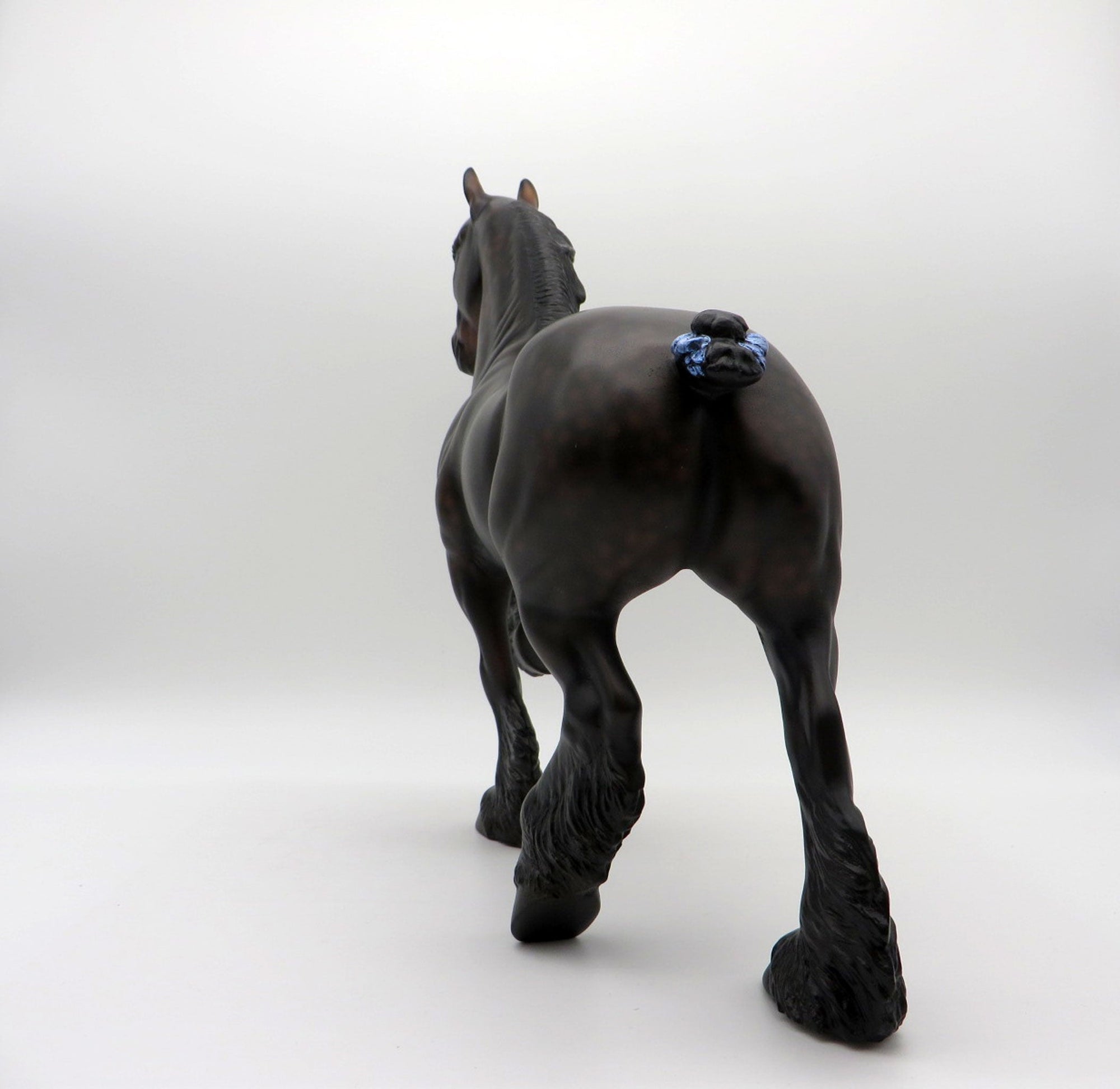 Sunset Stroll-OOAK Dapple Bay Trotting Drafter Painted by Ellen Robbins  5/28/21