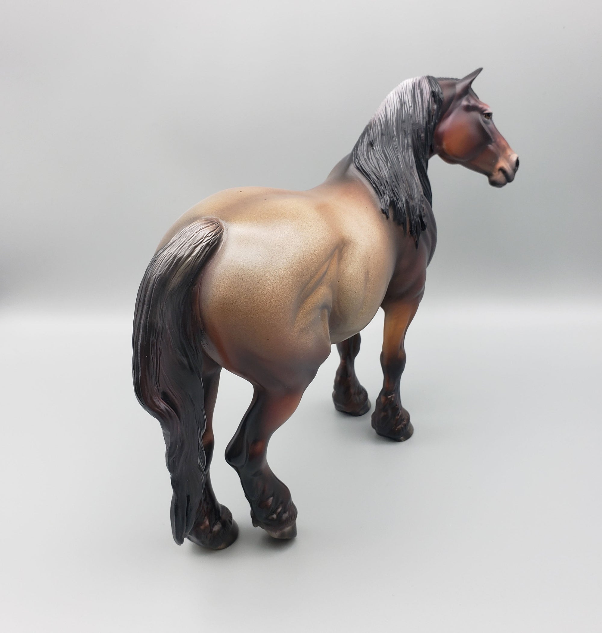 Sunset&#39;s Promise - OOAK Bay Roan Heavy Draft Mare By Julie Keim Best Offers 6/12/23