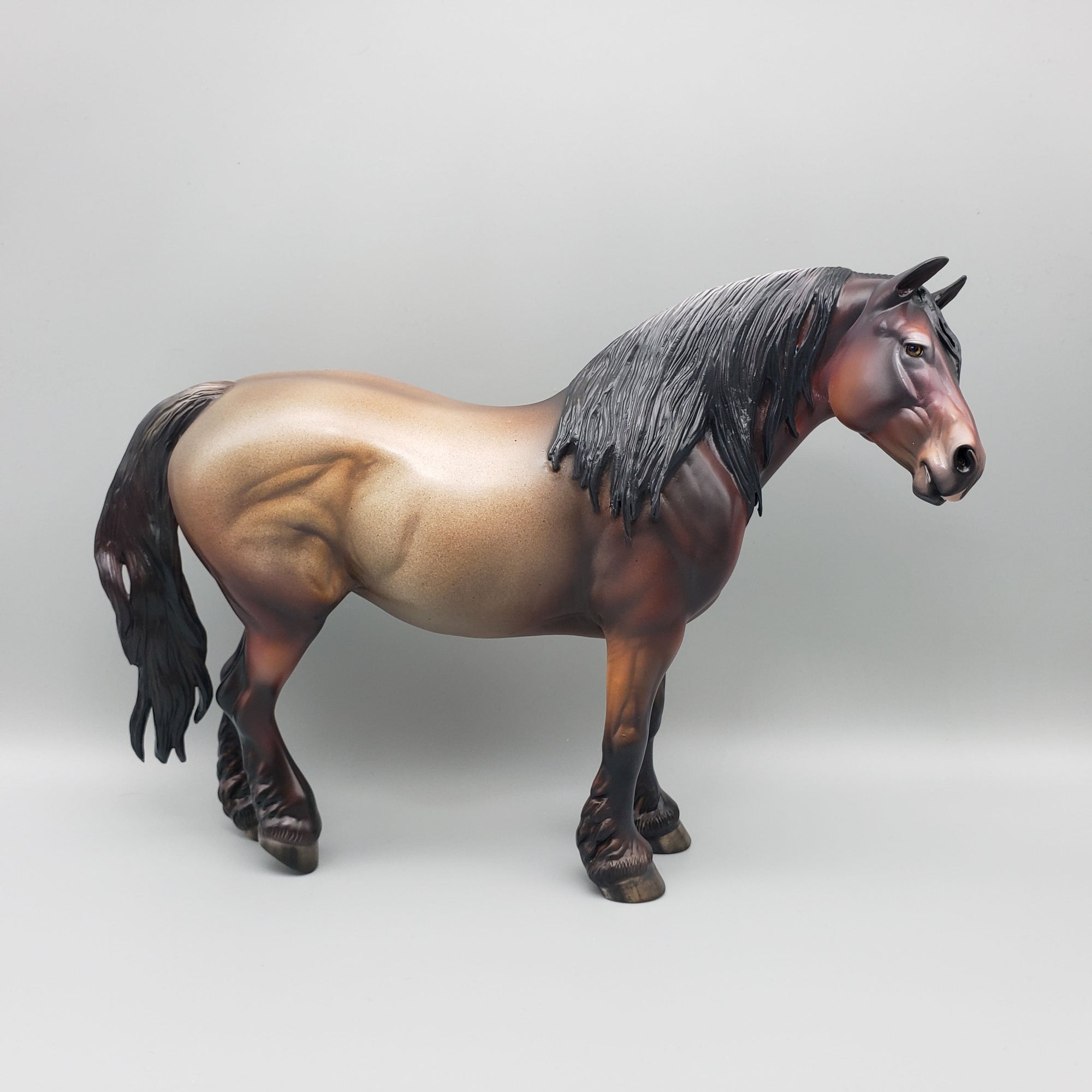 Sunset's Promise - OOAK Bay Roan Heavy Draft Mare By Julie Keim Best Offers 6/12/23