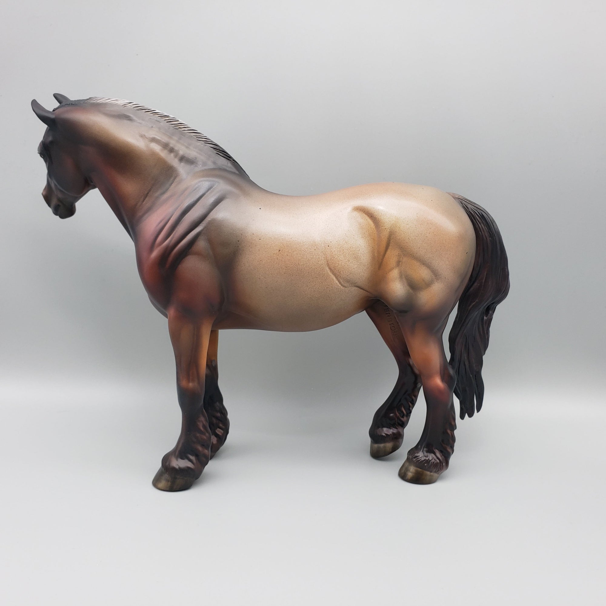 Sunset&#39;s Promise - OOAK Bay Roan Heavy Draft Mare By Julie Keim Best Offers 6/12/23