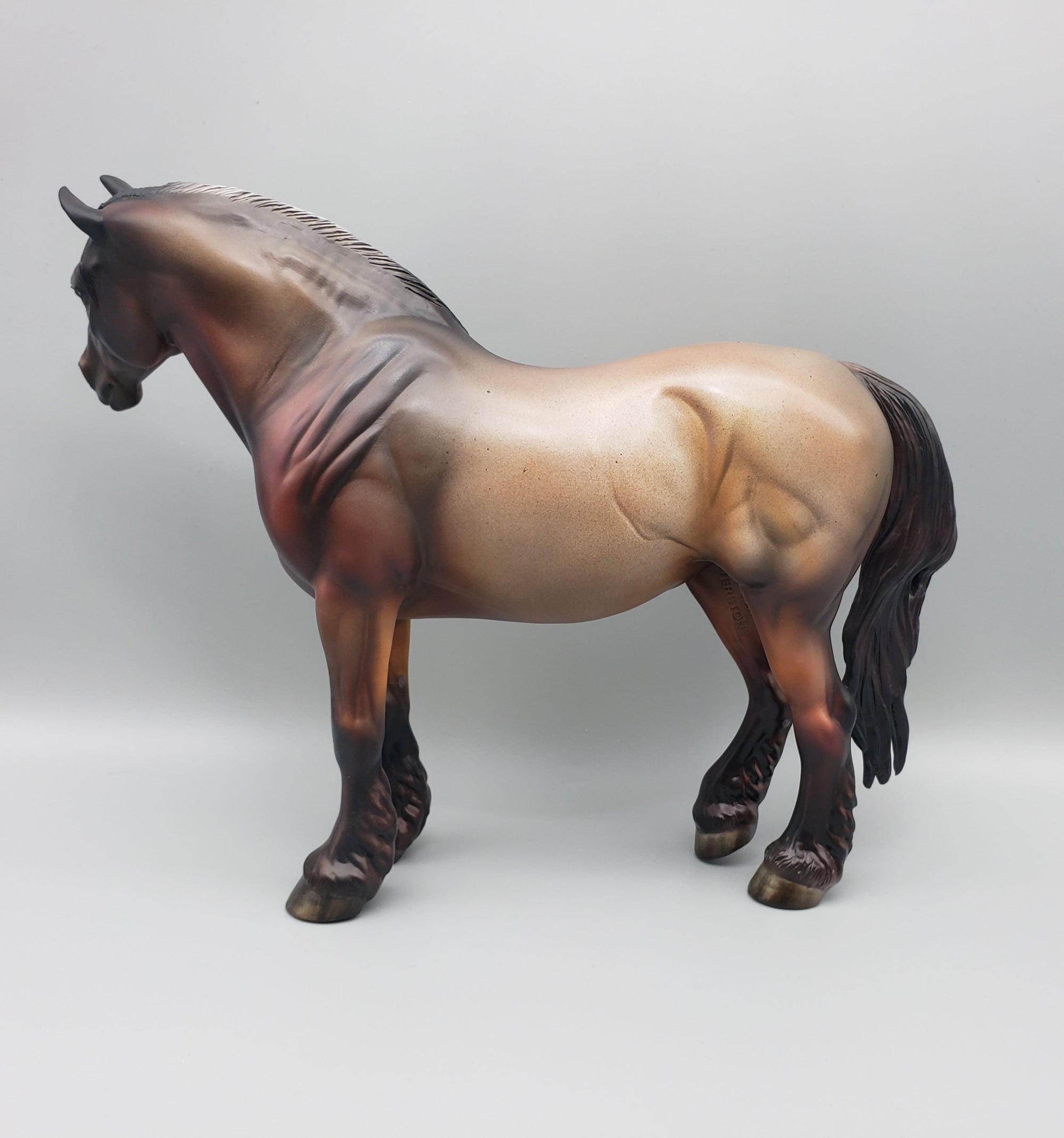 Sunset&#39;s Promise - OOAK Bay Roan Heavy Draft Mare By Julie Keim Best Offers 6/12/23