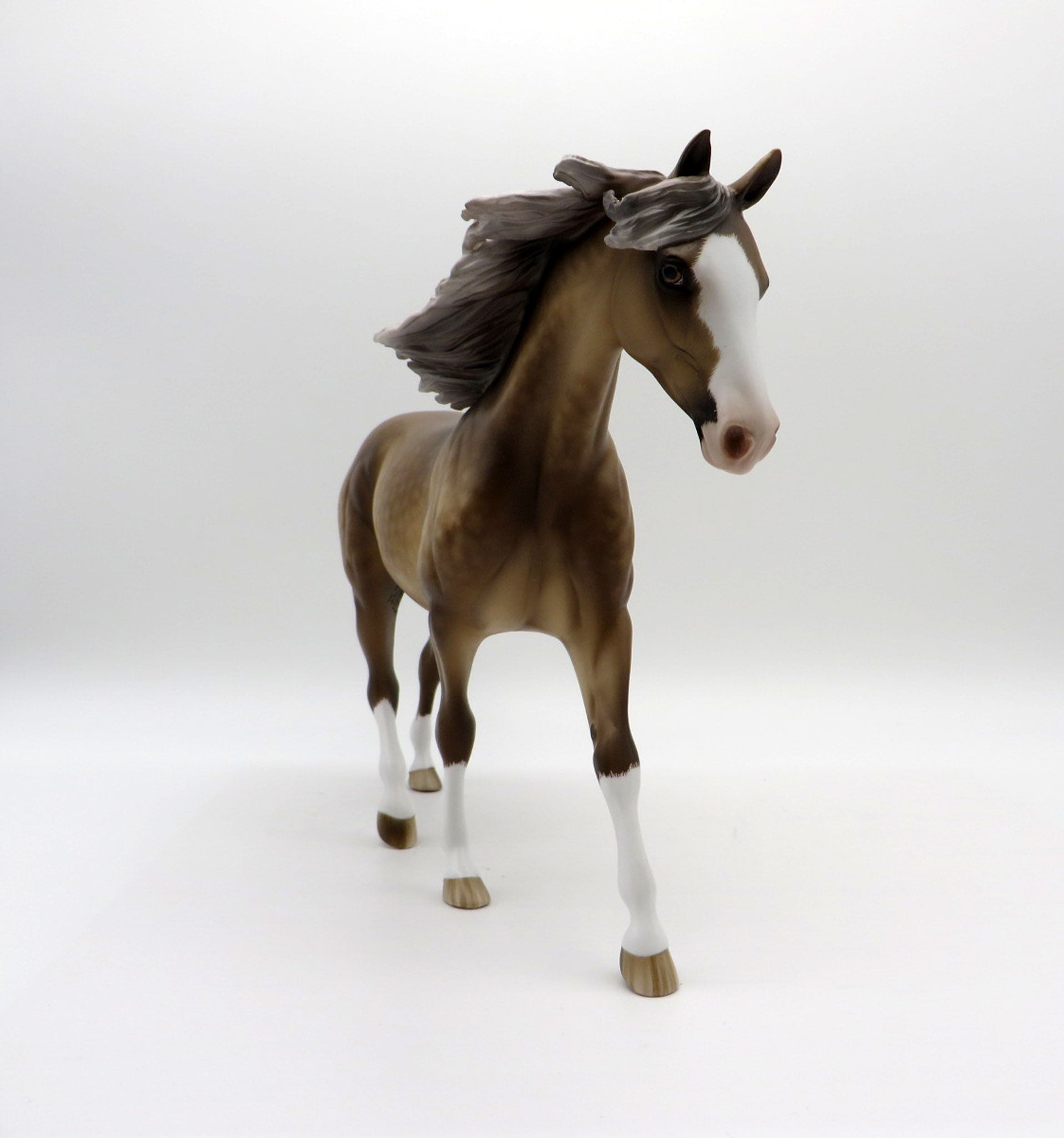 Surfs Beat-OOAK Dapple Palomino Pony Painted By Sheryl Leisure EQ 21